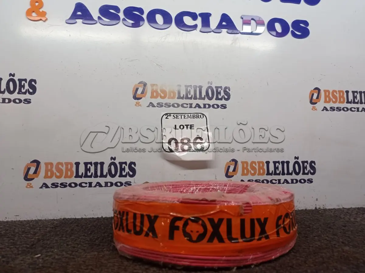 LOTE 086 - 01 ROLO FIO BICOLOR 1,5MM 2X14 100 MT FOXLUX/FAMASTIL (NO ESTADO) ATENÇÃO! FAZER A VISITAÇÃO ANTES DE ARREMATAR, NÃO SABEMOS SE FUNCIONA. LEILÃO NÃO TEM GARANTIA E NEM DEVOLUÇÃO, SUJEITO A POSSÍVEIS AVARIAS VISÍVEIS/OCULTAS E/OU AUSÊNCIA DE COMPONENTES.