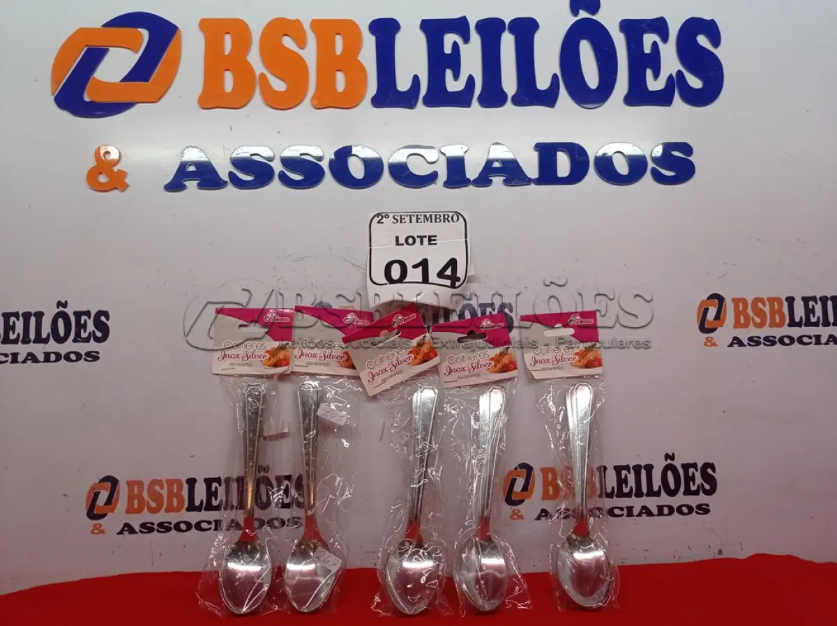 LOTE 014 - 05 KITS DE COLHERES COM 06 PEÇAS CADA. (NO ESTADO) ATENÇÃO! FAZER A VISITAÇÃO ANTES DE ARREMATAR, NÃO SABEMOS SE FUNCIONA. LEILÃO NÃO TEM GARANTIA E NEM DEVOLUÇÃO, SUJEITO A POSSÍVEIS AVARIAS VISÍVEIS/OCULTAS E/OU AUSÊNCIA DE COMPONENTES.