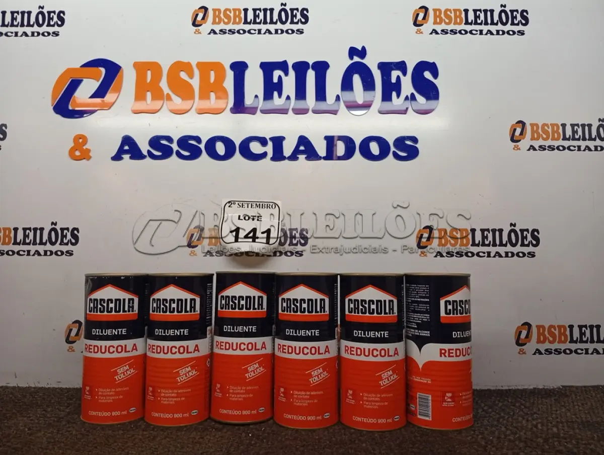 LOTE 141 - 06 DILUENTES MARCA CASCOLA. (NO ESTADO) ATENÇÃO! FAZER A VISITAÇÃO ANTES DE ARREMATAR, NÃO SABEMOS SE FUNCIONA. LEILÃO NÃO TEM GARANTIA E NEM DEVOLUÇÃO, SUJEITO A POSSÍVEIS AVARIAS VISÍVEIS/OCULTAS E/OU AUSÊNCIA DE COMPONENTES.