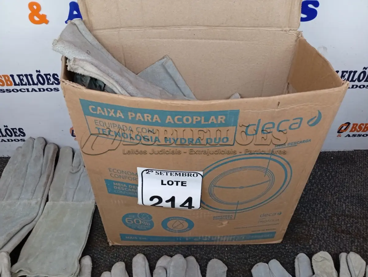 LOTE 214 - 15 LUVAS P/MAO RASPA REF PALMA 20CM BRASIL. (NO ESTADO) ATENÇÃO! FAZER A VISITAÇÃO ANTES DE ARREMATAR, NÃO SABEMOS SE FUNCIONA. LEILÃO NÃO TEM GARANTIA E NEM DEVOLUÇÃO, SUJEITO A POSSÍVEIS AVARIAS VISÍVEIS/OCULTAS E/OU AUSÊNCIA DE COMPONENTES.