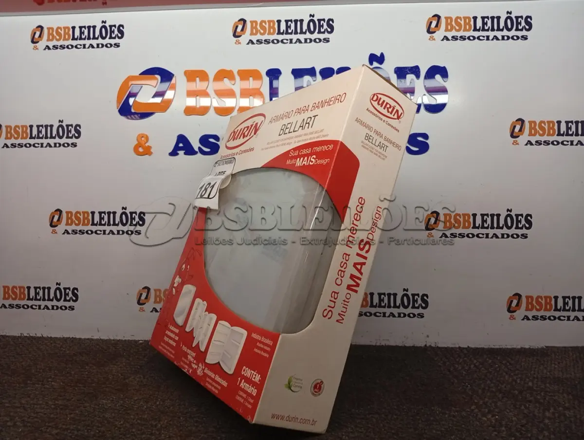 LOTE 181 - 01 ARMÁRIO BANHEIRO BELLART CINZA DURIN. (NO ESTADO) ATENÇÃO! FAZER A VISITAÇÃO ANTES DE ARREMATAR, NÃO SABEMOS SE FUNCIONA. LEILÃO NÃO TEM GARANTIA E NEM DEVOLUÇÃO, SUJEITO A POSSÍVEIS AVARIAS VISÍVEIS/OCULTAS E/OU AUSÊNCIA DE COMPONENTES.