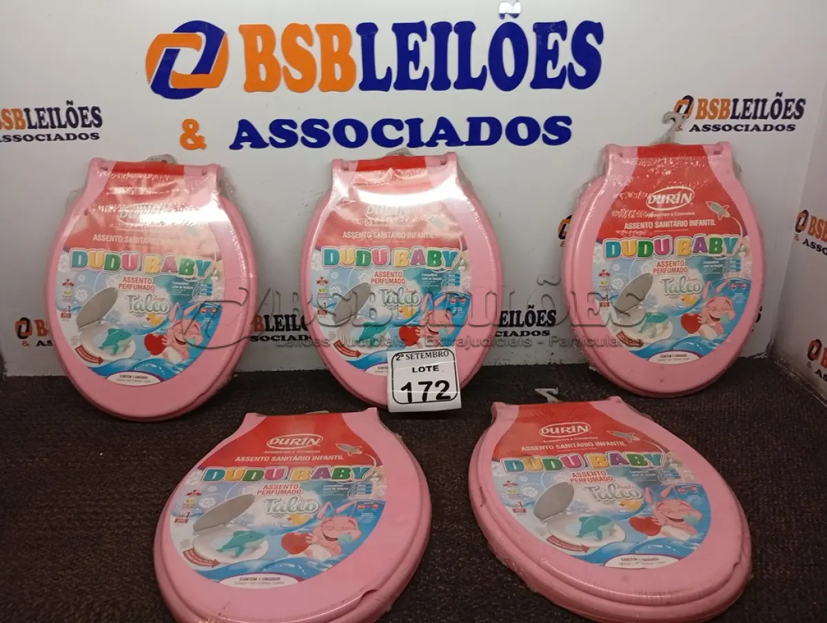 LOTE 172 - 04 ASSENTOS INFANTIL ESP DUDUBABY TALCO ROSA DURIN. (NO ESTADO) ATENÇÃO! FAZER A VISITAÇÃO ANTES DE ARREMATAR, NÃO SABEMOS SE FUNCIONA. LEILÃO NÃO TEM GARANTIA E NEM DEVOLUÇÃO, SUJEITO A POSSÍVEIS AVARIAS VISÍVEIS/OCULTAS E/OU AUSÊNCIA DE COMPONENTES.