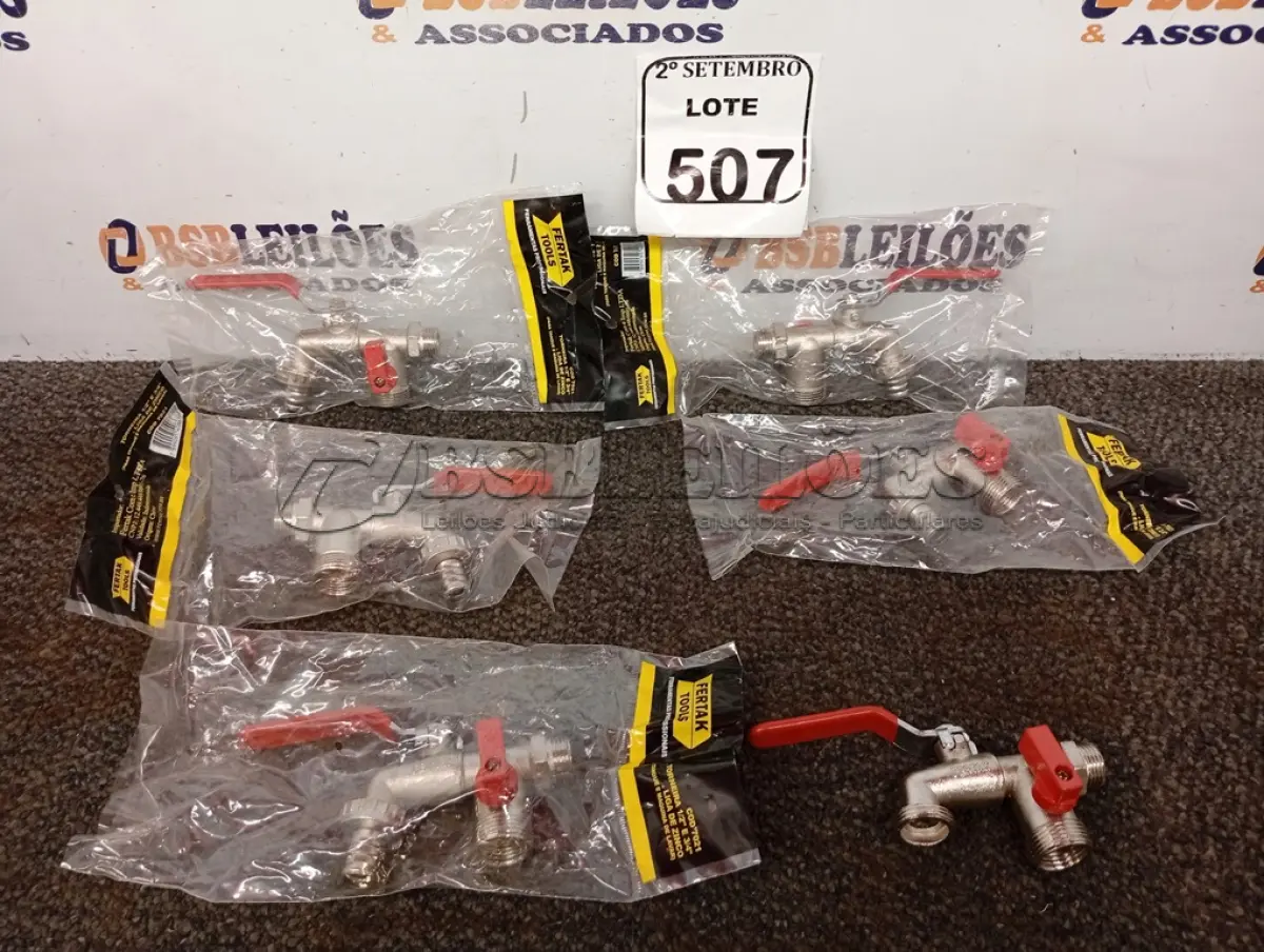 LOTE 507 - 06 TORNEIRAS ESF DUPLA TANQ/MAQ LAVAR ZINCO 1/2 X 3/4 FERTAK (NO ESTADO) ATENÇÃO! FAZER A VISITAÇÃO ANTES DE ARREMATAR, NÃO SABEMOS SE FUNCIONA. LEILÃO NÃO TEM GARANTIA E NEM DEVOLUÇÃO, SUJEITO A POSSÍVEIS AVARIAS VISÍVEIS/OCULTAS E/OU AUSÊNCIA DE COMPONENTES.