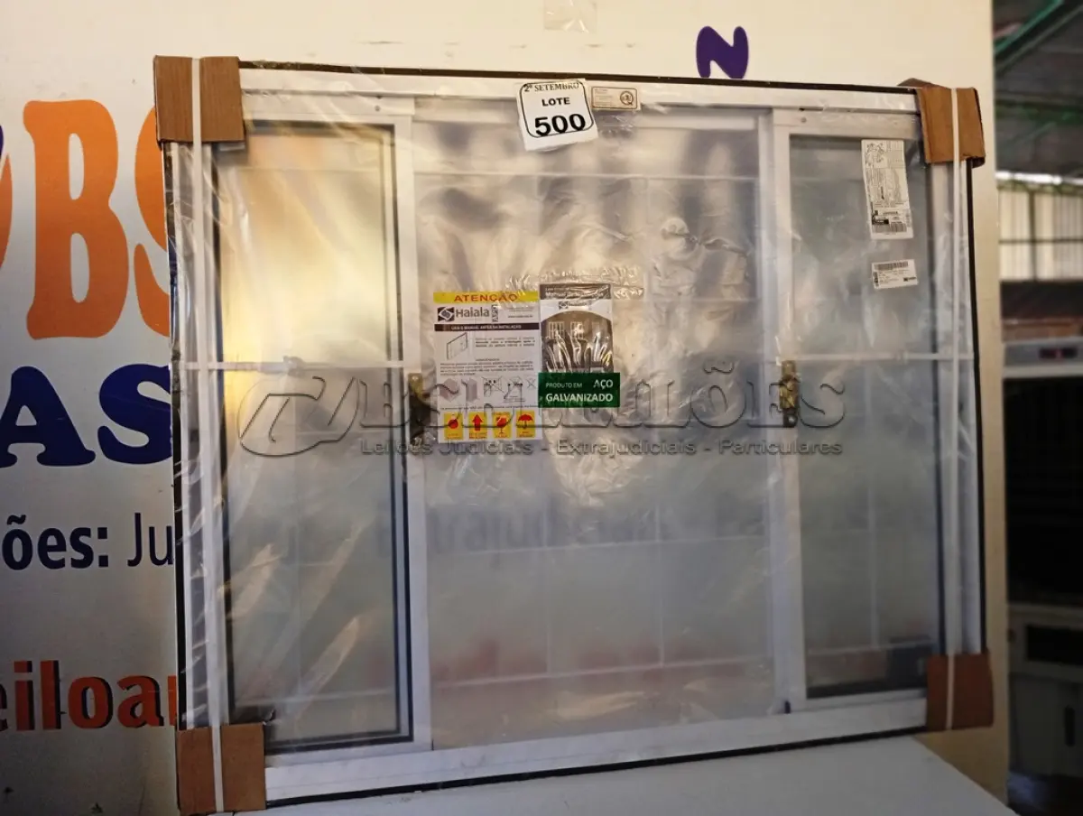 LOTE 500 - 01 JANELA COR TRAD PRONTA 120X100 QUAD REQ12(2F2M) HAIALA NOVO. (NO ESTADO) ATENÇÃO! FAZER A VISITAÇÃO ANTES DE ARREMATAR, NÃO SABEMOS SE FUNCIONA. LEILÃO NÃO TEM GARANTIA E NEM DEVOLUÇÃO, SUJEITO A POSSÍVEIS AVARIAS VISÍVEIS/OCULTAS E/OU AUSÊNCIA DE COMPONENTES.