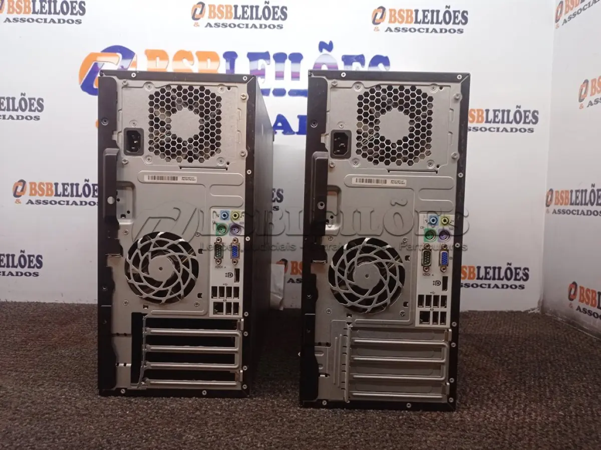 LOTE 440 - 02 CPU MARCA HP. (NO ESTADO) ATENÇÃO! FAZER A VISITAÇÃO ANTES DE ARREMATAR, NÃO SABEMOS SE FUNCIONA. LEILÃO NÃO TEM GARANTIA E NEM DEVOLUÇÃO, SUJEITO A POSSÍVEIS AVARIAS VISÍVEIS/OCULTAS E/OU AUSÊNCIA DE COMPONENTES.