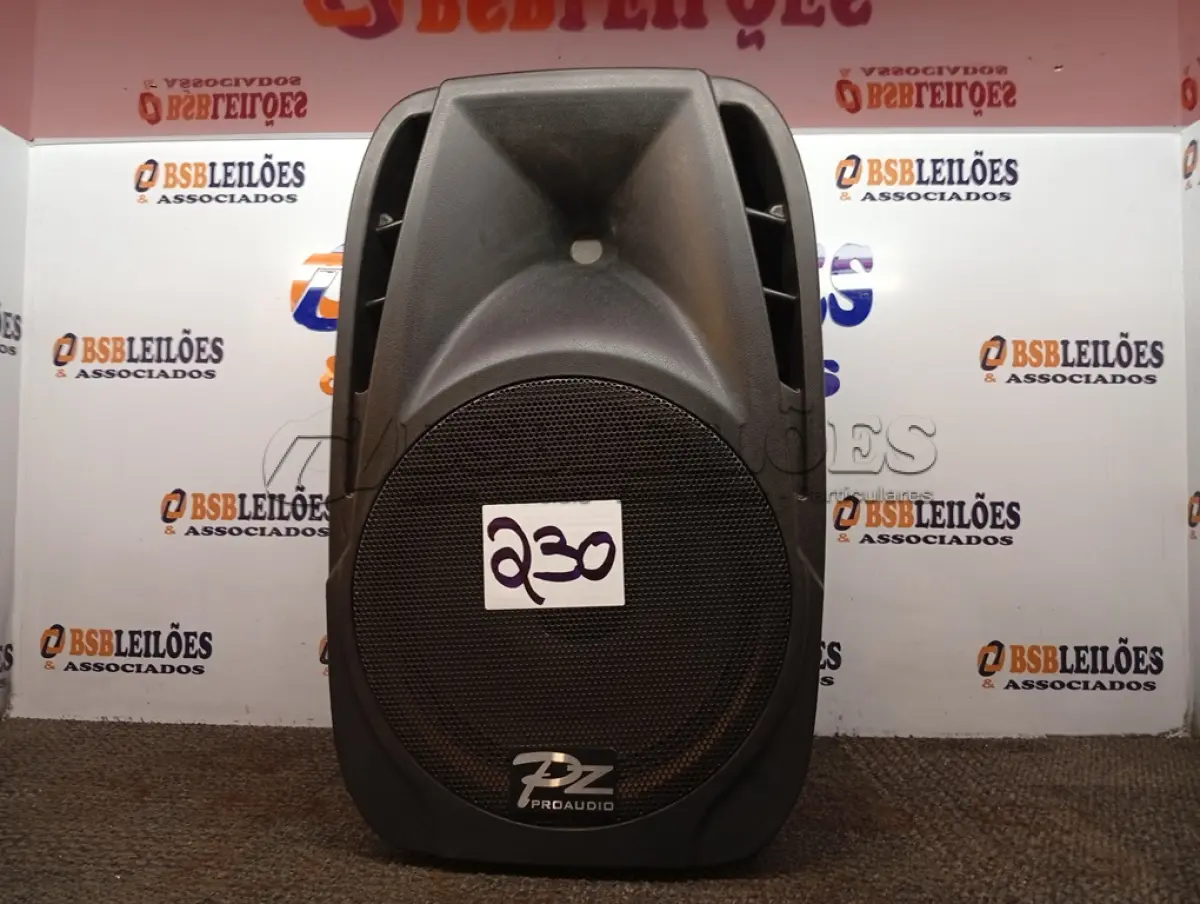 LOTE 230 - 01 CAIXA DE SOM PASSIVA MODELO PX-12. (NO ESTADO) ATENÇÃO! FAZER A VISITAÇÃO ANTES DE ARREMATAR, NÃO SABEMOS SE FUNCIONA. LEILÃO NÃO TEM GARANTIA E NEM DEVOLUÇÃO, SUJEITO A POSSÍVEIS AVARIAS VISÍVEIS/OCULTAS E/OU AUSÊNCIA DE COMPONENTES.