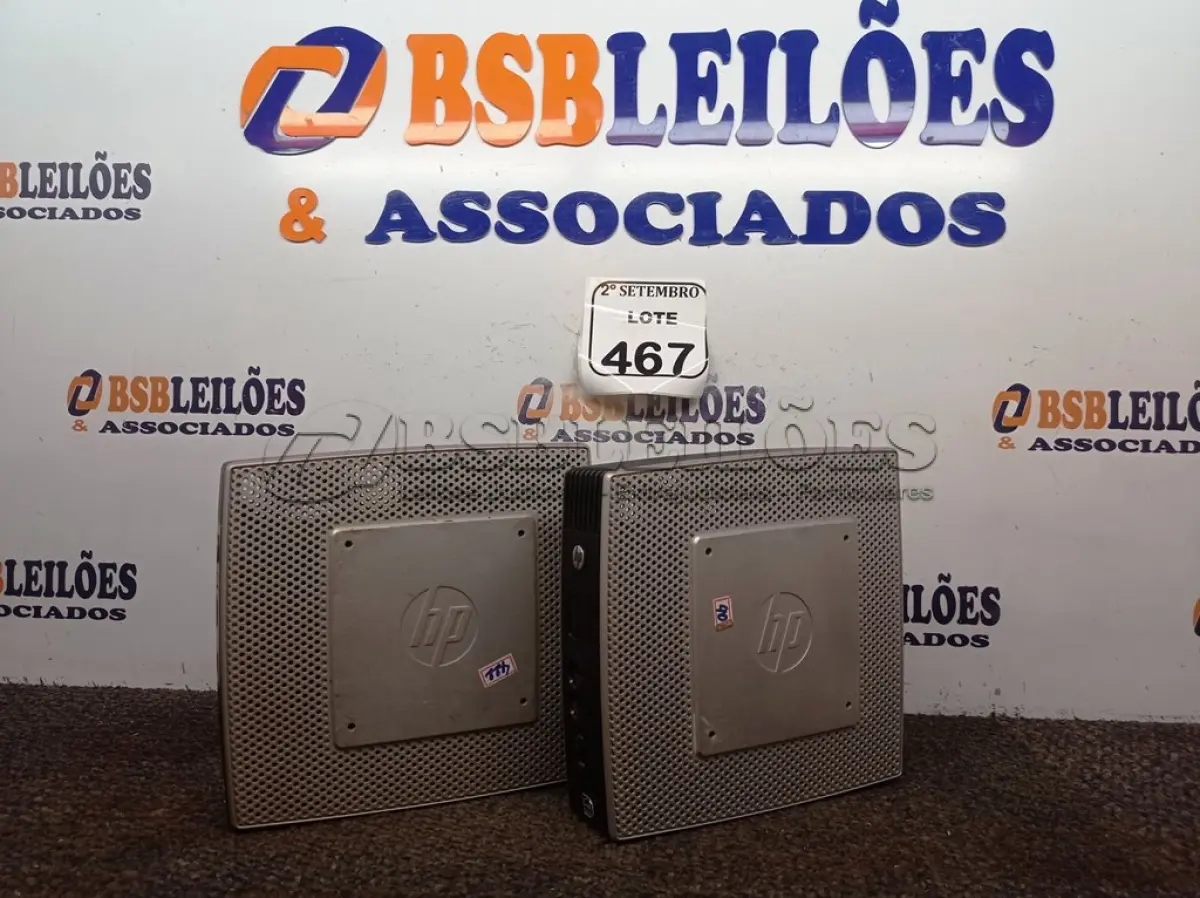 LOTE 467 - 02 MINI CPUS HP. (NO ESTADO) ATENÇÃO! FAZER A VISITAÇÃO ANTES DE ARREMATAR, NÃO SABEMOS SE FUNCIONA. LEILÃO NÃO TEM GARANTIA E NEM DEVOLUÇÃO, SUJEITO A POSSÍVEIS AVARIAS VISÍVEIS/OCULTAS E/OU AUSÊNCIA DE COMPONENTES.
