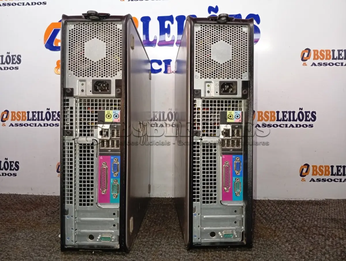 LOTE 529 - 02 CPUS MARCA DELL. (NO ESTADO) ATENÇÃO! FAZER A VISITAÇÃO ANTES DE ARREMATAR, NÃO SABEMOS SE FUNCIONA. LEILÃO NÃO TEM GARANTIA E NEM DEVOLUÇÃO, SUJEITO A POSSÍVEIS AVARIAS VISÍVEIS/OCULTAS E/OU AUSÊNCIA DE COMPONENTES.
