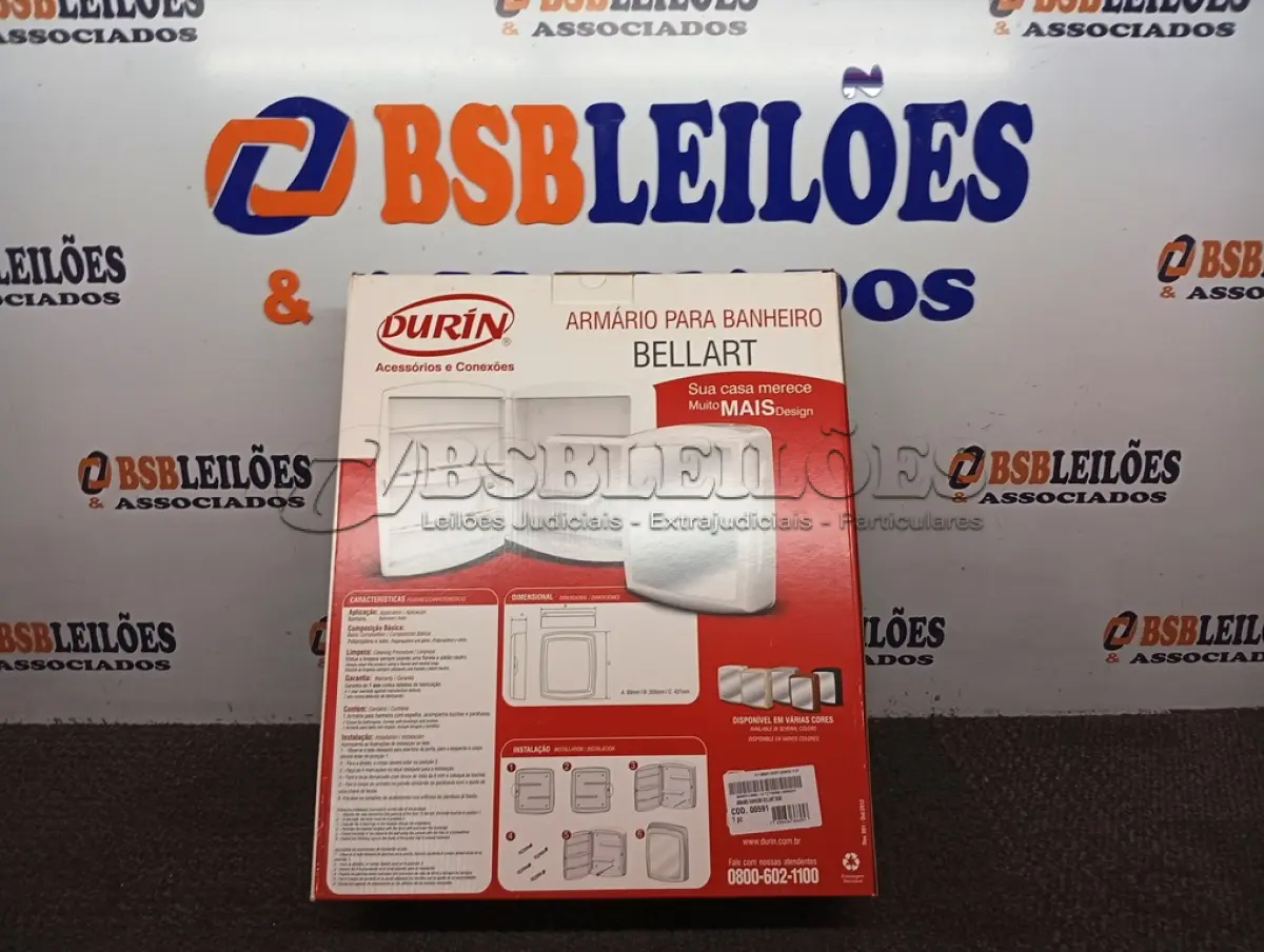 LOTE 346 - 01 ARMÁRIO BANHEIRO BELLART BRANCO DURIN. (NO ESTADO) ATENÇÃO! FAZER A VISITAÇÃO ANTES DE ARREMATAR, NÃO SABEMOS SE FUNCIONA. LEILÃO NÃO TEM GARANTIA E NEM DEVOLUÇÃO, SUJEITO A POSSÍVEIS AVARIAS VISÍVEIS/OCULTAS E/OU AUSÊNCIA DE COMPONENTES.