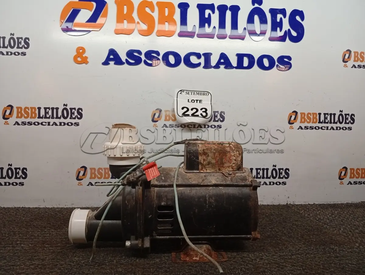 LOTE 223 - 01 MOTOR DE INDUÇÃO MONOFÁSICO DE GAIOLA. (NO ESTADO) ATENÇÃO! FAZER A VISITAÇÃO ANTES DE ARREMATAR, NÃO SABEMOS SE FUNCIONA. LEILÃO NÃO TEM GARANTIA E NEM DEVOLUÇÃO, SUJEITO A POSSÍVEIS AVARIAS VISÍVEIS/OCULTAS E/OU AUSÊNCIA DE COMPONENTES.