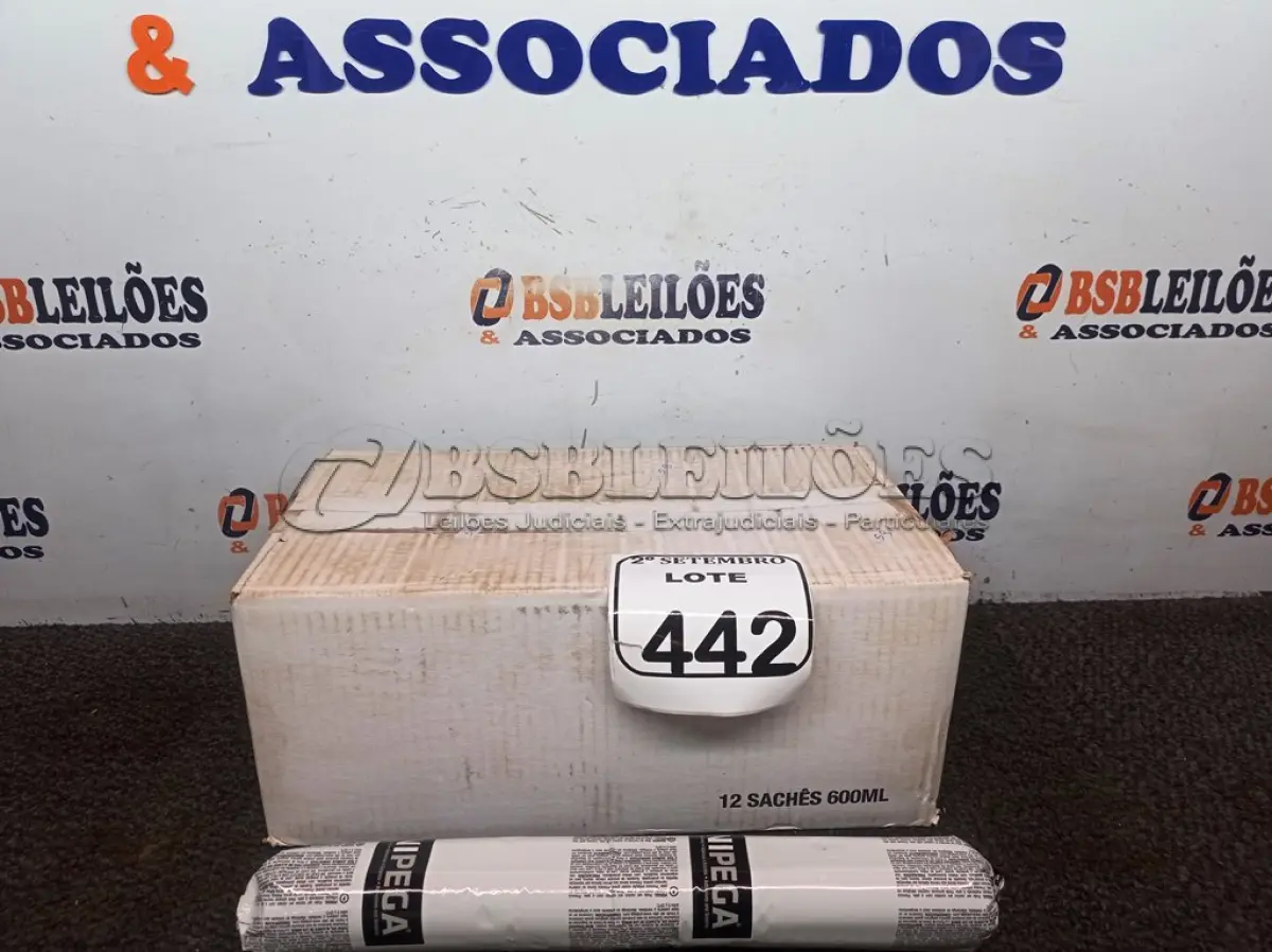 LOTE 442 - 12 ADESIVOS POLIURETANO PU 40 CINZA SACHE 600ML MARCA UNIPEGA 600ML CADA. (NO ESTADO) ATENÇÃO! FAZER A VISITAÇÃO ANTES DE ARREMATAR, NÃO SABEMOS SE FUNCIONA. LEILÃO NÃO TEM GARANTIA E NEM DEVOLUÇÃO, SUJEITO A POSSÍVEIS AVARIAS VISÍVEIS/OCULTAS E/OU AUSÊNCIA DE COMPONENTES