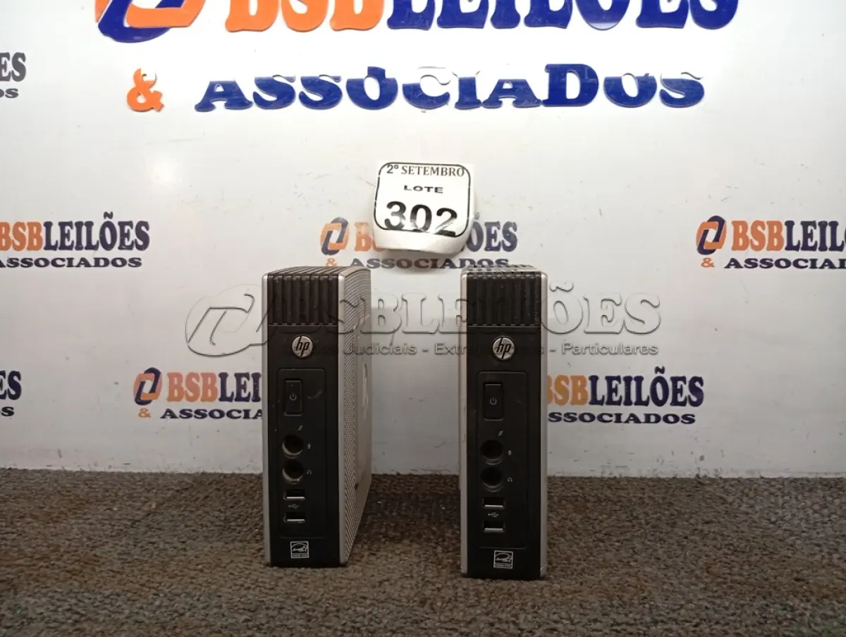 LOTE 302 - 02 MINI CPUS MARCA HP. (NO ESTADO) ATENÇÃO! FAZER A VISITAÇÃO ANTES DE ARREMATAR, NÃO SABEMOS SE FUNCIONA. LEILÃO NÃO TEM GARANTIA E NEM DEVOLUÇÃO, SUJEITO A POSSÍVEIS AVARIAS VISÍVEIS/OCULTAS E/OU AUSÊNCIA DE COMPONENTES.