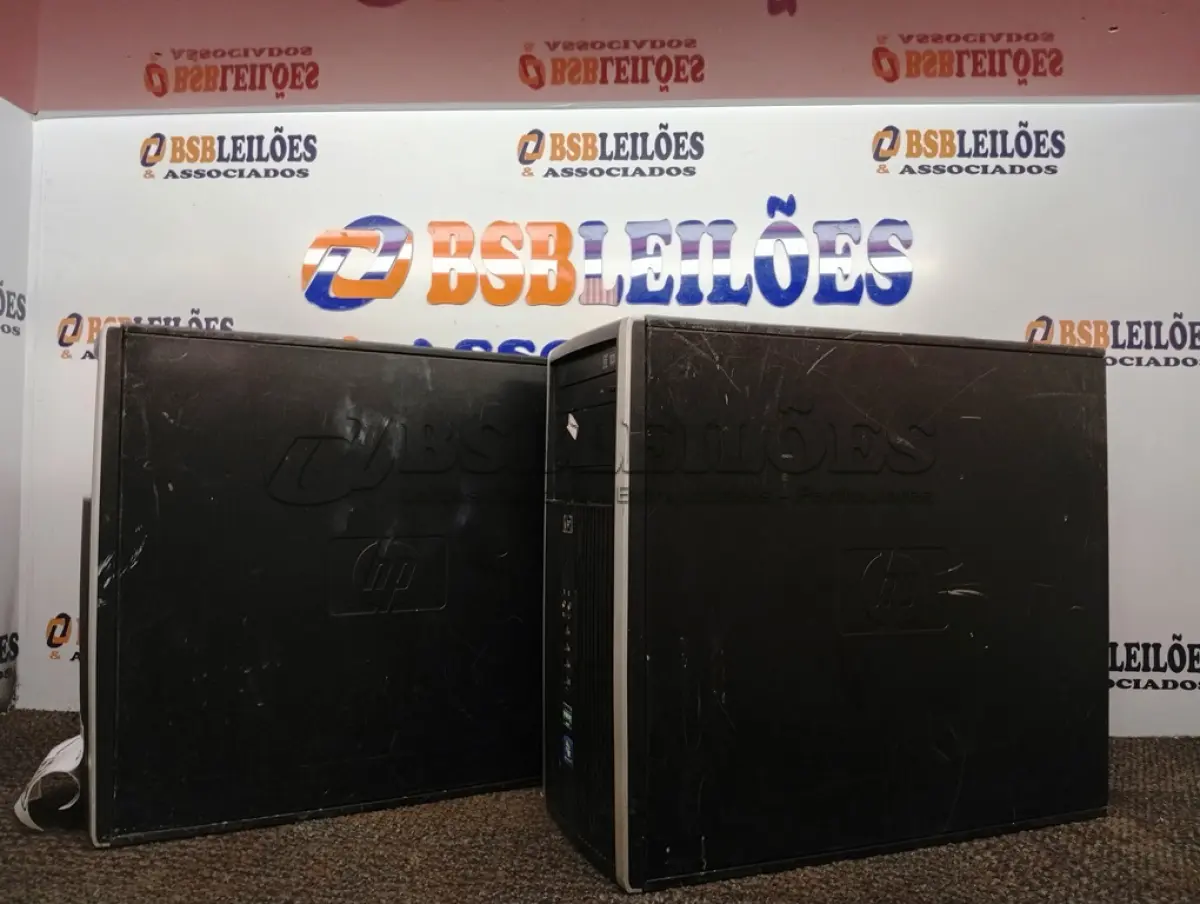 LOTE 534 - 02 CPUS MARCA HP. (NO ESTADO) ATENÇÃO! FAZER A VISITAÇÃO ANTES DE ARREMATAR, NÃO SABEMOS SE FUNCIONA. LEILÃO NÃO TEM GARANTIA E NEM DEVOLUÇÃO, SUJEITO A POSSÍVEIS AVARIAS VISÍVEIS/OCULTAS E/OU AUSÊNCIA DE COMPONENTES.