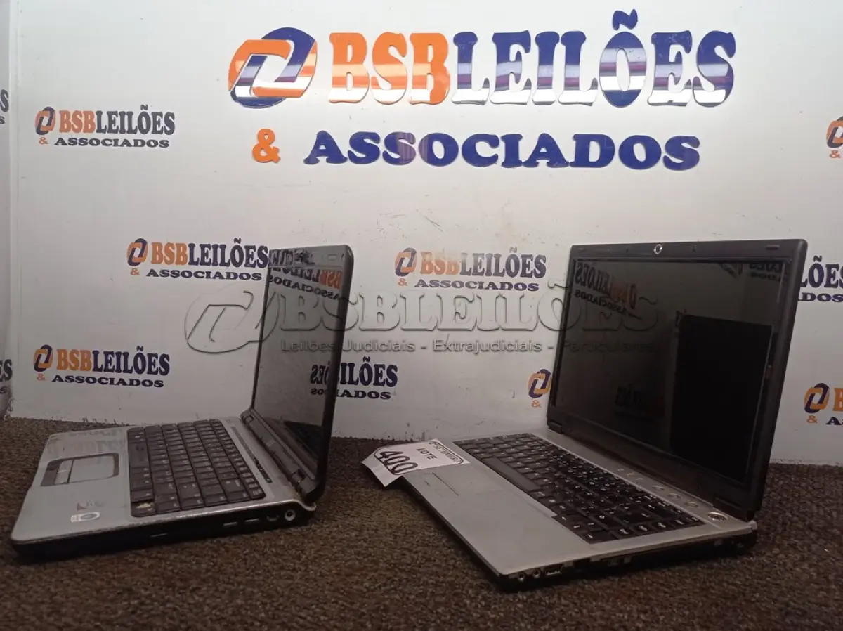 LOTE 400 - 01 NOTEBOOK MARCA HP, 01 NOTEBOOK POSITIVO PARA A RETIRADA DE PEÇAS. (NO ESTADO) ATENÇÃO! FAZER A VISITAÇÃO ANTES DE ARREMATAR, NÃO SABEMOS SE FUNCIONA. LEILÃO NÃO TEM GARANTIA E NEM DEVOLUÇÃO, SUJEITO A POSSÍVEIS AVARIAS VISÍVEIS/OCULTAS E/OU AUSÊNCIA DE COMPONENTES.