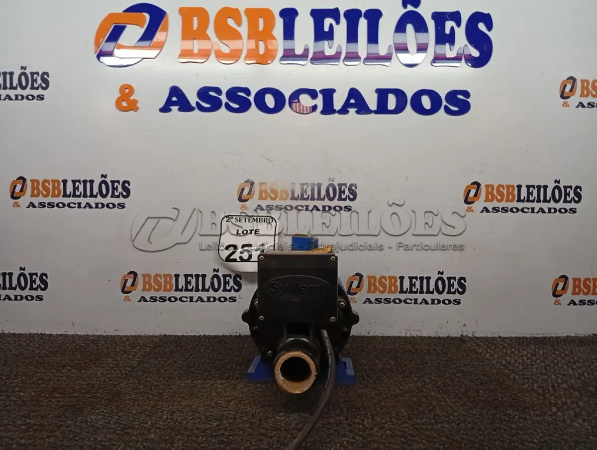 LOTE 251 - 01 BOMBA D´ÁGUA SYLLENT 220V. (NO ESTADO) ATENÇÃO! FAZER A VISITAÇÃO ANTES DE ARREMATAR, NÃO SABEMOS SE FUNCIONA. LEILÃO NÃO TEM GARANTIA E NEM DEVOLUÇÃO, SUJEITO A POSSÍVEIS AVARIAS VISÍVEIS/OCULTAS E/OU AUSÊNCIA DE COMPONENTES.