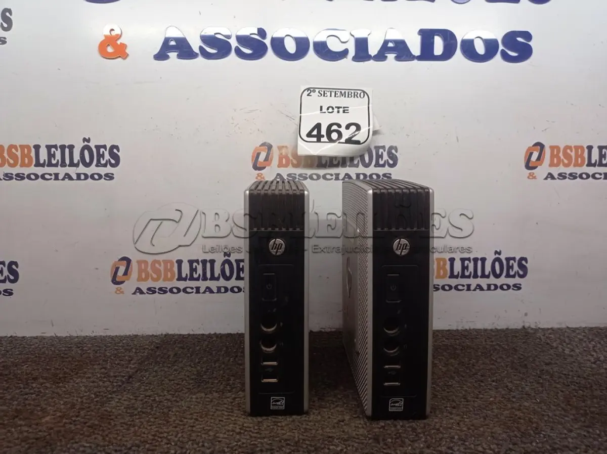 LOTE 462 - 02 MINI CPUS HP. (NO ESTADO) ATENÇÃO! FAZER A VISITAÇÃO ANTES DE ARREMATAR, NÃO SABEMOS SE FUNCIONA. LEILÃO NÃO TEM GARANTIA E NEM DEVOLUÇÃO, SUJEITO A POSSÍVEIS AVARIAS VISÍVEIS/OCULTAS E/OU AUSÊNCIA DE COMPONENTES.