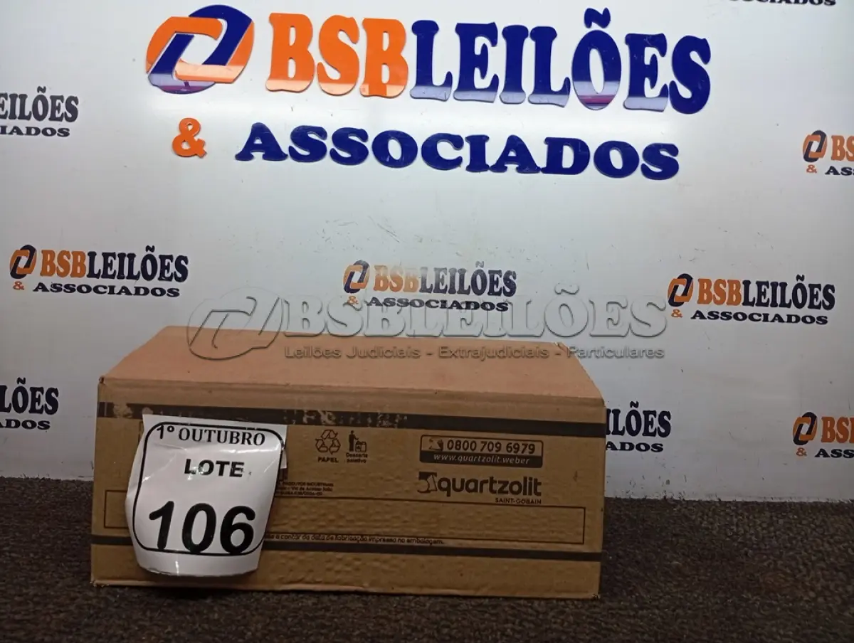 LOTE 106 - 06 REJUNTES ACRÍLICO NA COR CORDA DE 01KG CADA. (NO ESTADO) ATENÇÃO! FAZER A VISITAÇÃO ANTES DE ARREMATAR, NÃO SABEMOS SE FUNCIONA. LEILÃO NÃO TEM GARANTIA E NEM DEVOLUÇÃO, SUJEITO A POSSÍVEIS AVARIAS VISÍVEIS/OCULTAS E/OU AUSÊNCIA DE COMPONENTES.