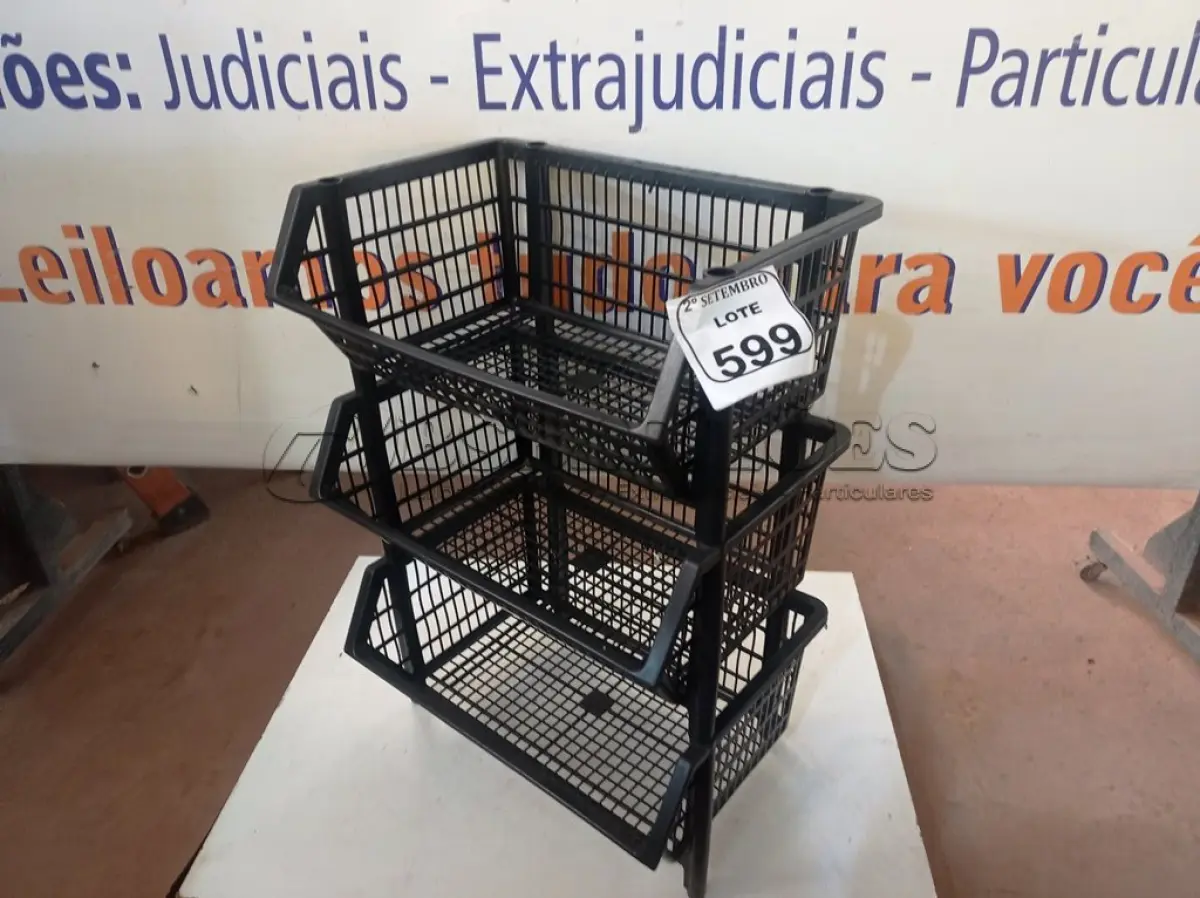 LOTE 599 - 03 CESTOS. (NO ESTADO) ATENÇÃO! FAZER A VISITAÇÃO ANTES DE ARREMATAR, NÃO SABEMOS SE FUNCIONA. LEILÃO NÃO TEM GARANTIA E NEM DEVOLUÇÃO, SUJEITO A POSSÍVEIS AVARIAS VISÍVEIS/OCULTAS E/OU AUSÊNCIA DE COMPONENTES.