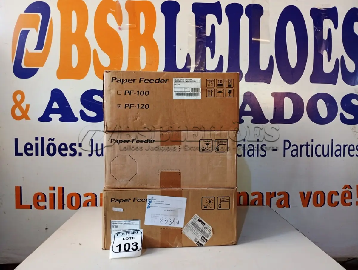 LOTE 103 - 03 GAVETAS PARA IMPRESSORAS DE PAPEL. (NO ESTADO) ATENÇÃO! FAZER A VISITAÇÃO ANTES DE ARREMATAR, NÃO SABEMOS SE FUNCIONA. LEILÃO NÃO TEM GARANTIA E NEM DEVOLUÇÃO, SUJEITO A POSSÍVEIS AVARIAS VISÍVEIS/OCULTAS E/OU AUSÊNCIA DE COMPONENTES.