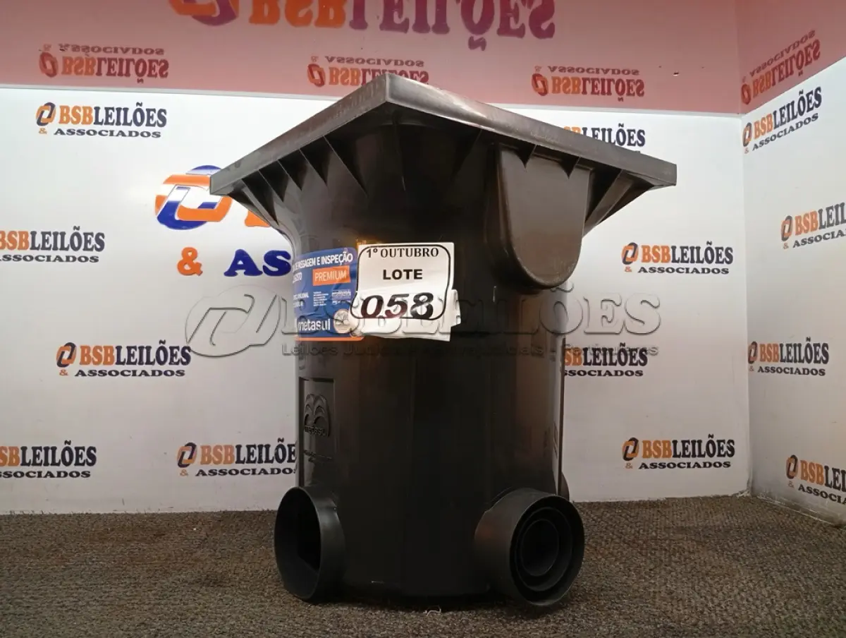 LOTE 058 - 01 CAIXA DE PASSAGEM E INSPEÇÃO DE ESGOTO. (NO ESTADO) ATENÇÃO! FAZER A VISITAÇÃO ANTES DE ARREMATAR, NÃO SABEMOS SE FUNCIONA. LEILÃO NÃO TEM GARANTIA E NEM DEVOLUÇÃO, SUJEITO A POSSÍVEIS AVARIAS VISÍVEIS/OCULTAS E/OU AUSÊNCIA DE COMPONENTES.