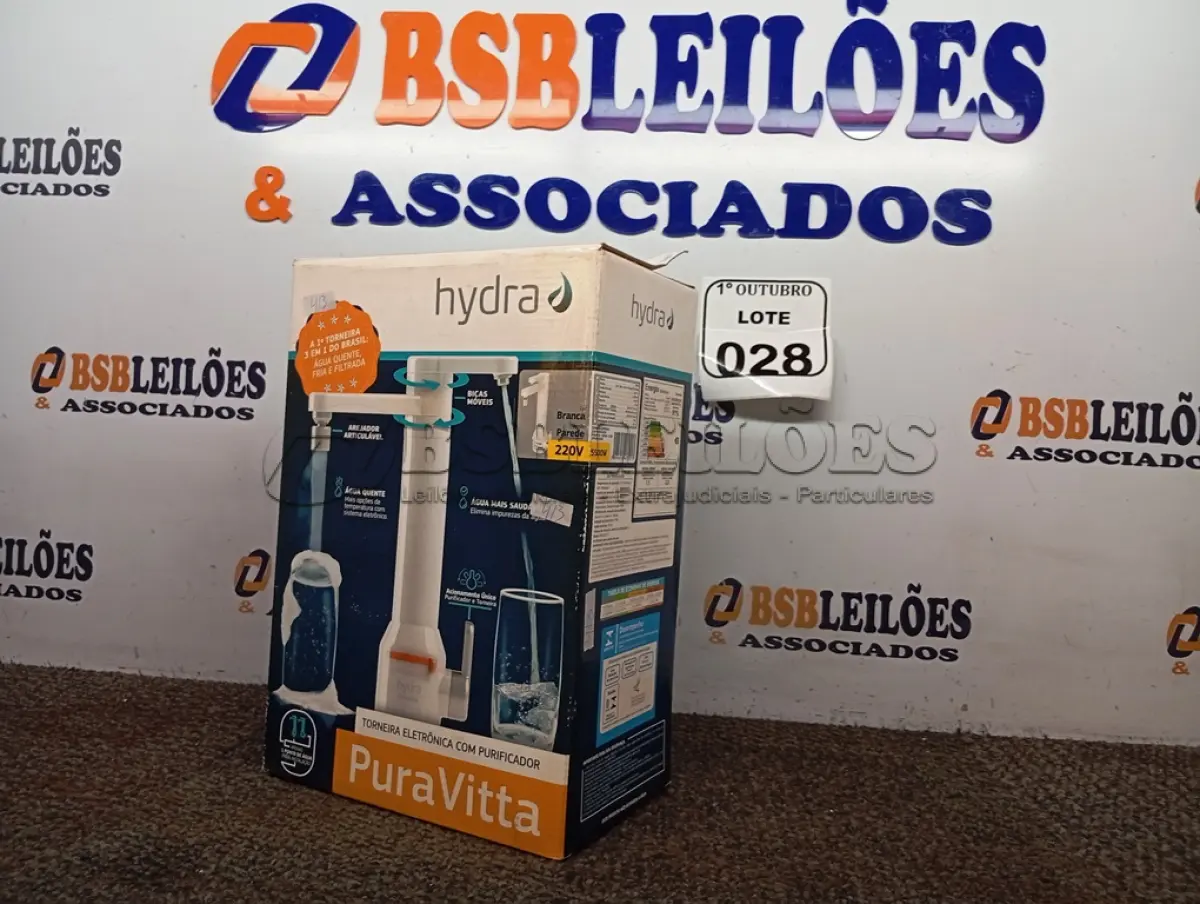 LOTE 028 - 01 TORNEIRA ELETRÔNICA PURA VITTA 220V ÁGUA QUENTE (NOVA). (NO ESTADO) ATENÇÃO! FAZER A VISITAÇÃO ANTES DE ARREMATAR, NÃO SABEMOS SE FUNCIONA. LEILÃO NÃO TEM GARANTIA E NEM DEVOLUÇÃO, SUJEITO A POSSÍVEIS AVARIAS VISÍVEIS/OCULTAS E/OU AUSÊNCIA DE COMPONENTES.