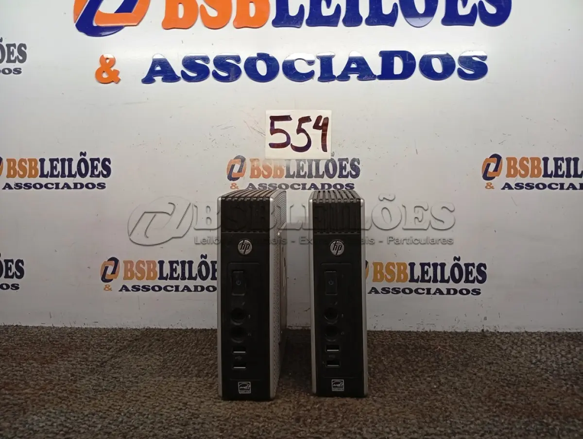 LOTE 554 - 02 MINI CPU MARCA HP. (NO ESTADO) ATENÇÃO! FAZER A VISITAÇÃO ANTES DE ARREMATAR, NÃO SABEMOS SE FUNCIONA. LEILÃO NÃO TEM GARANTIA E NEM DEVOLUÇÃO, SUJEITO A POSSÍVEIS AVARIAS VISÍVEIS/OCULTAS E/OU AUSÊNCIA DE COMPONENTES.
