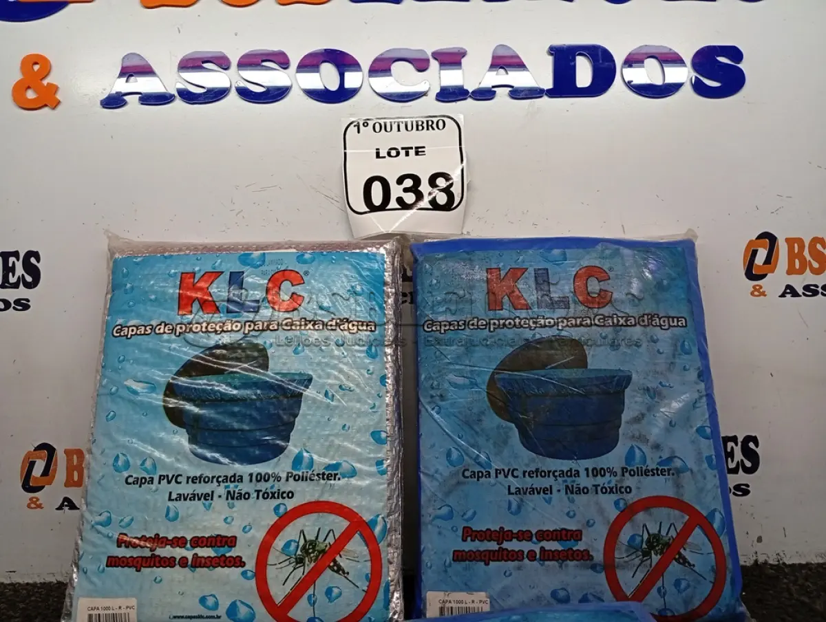 LOTE 038 - 03 CAPAS DE PROTEÇÃO P/ CAIXAS D´ÁGUA DE 1000L. (NO ESTADO) ATENÇÃO! FAZER A VISITAÇÃO ANTES DE ARREMATAR, NÃO SABEMOS SE FUNCIONA. LEILÃO NÃO TEM GARANTIA E NEM DEVOLUÇÃO, SUJEITO A POSSÍVEIS AVARIAS VISÍVEIS/OCULTAS E/OU AUSÊNCIA DE COMPONENTES.