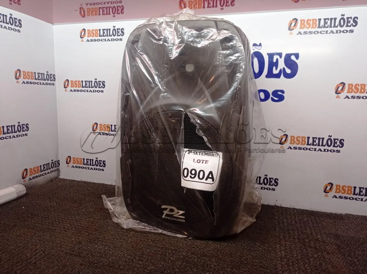 LOTE 090 - 01 CAIXA DE SOM PASSIVA MODELO PX-12. (NO ESTADO) ATENÇÃO! FAZER A VISITAÇÃO ANTES DE ARREMATAR, NÃO SABEMOS SE FUNCIONA. LEILÃO NÃO TEM GARANTIA E NEM DEVOLUÇÃO, SUJEITO A POSSÍVEIS AVARIAS VISÍVEIS/OCULTAS E/OU AUSÊNCIA DE COMPONENTES.