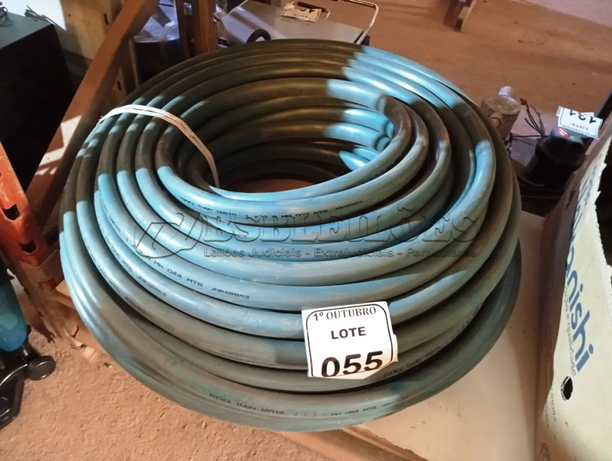 LOTE 055 - 01 ROLO DE TUBO PARA IRRIGAÇÃO 1X2,0MM. (NO ESTADO) ATENÇÃO! FAZER A VISITAÇÃO ANTES DE ARREMATAR, NÃO SABEMOS SE FUNCIONA. LEILÃO NÃO TEM GARANTIA E NEM DEVOLUÇÃO, SUJEITO A POSSÍVEIS AVARIAS VISÍVEIS/OCULTAS E/OU AUSÊNCIA DE COMPONENTES.