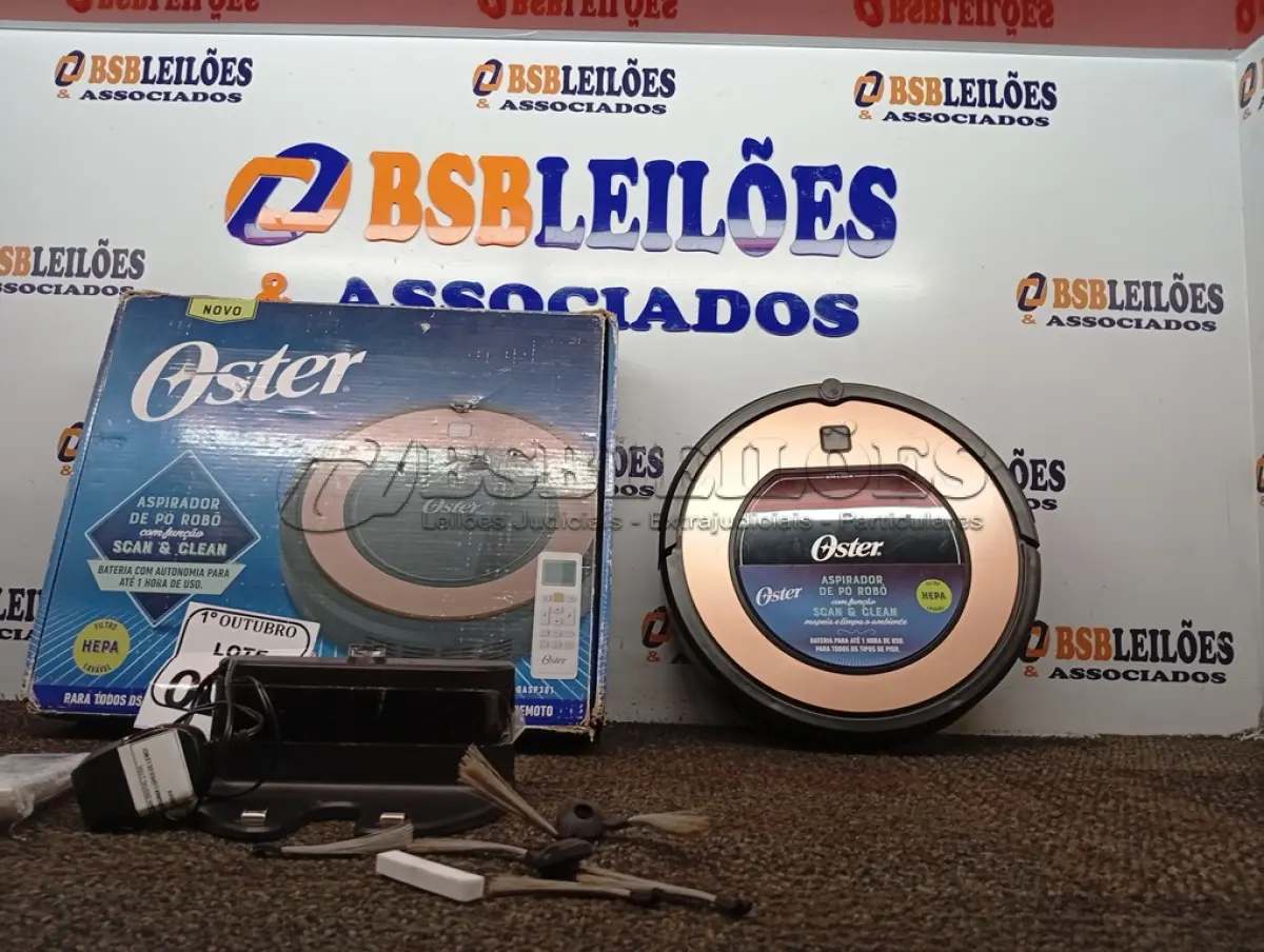 LOTE 004 - 01 ASPIRADOR ROBÔ. (NO ESTADO) ATENÇÃO! FAZER A VISITAÇÃO ANTES DE ARREMATAR, NÃO SABEMOS SE FUNCIONA. LEILÃO NÃO TEM GARANTIA E NEM DEVOLUÇÃO, SUJEITO A POSSÍVEIS AVARIAS VISÍVEIS/OCULTAS E/OU AUSÊNCIA DE COMPONENTES.