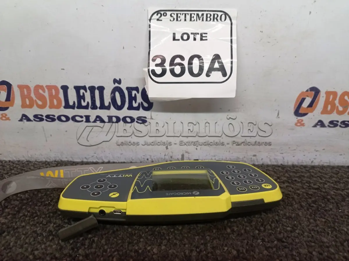 LOTE 360 - 01 SISTEMA DE CRONOMETRAGEM MICROGATE WITTY WIRELESS. (APENAS O CONTROLE). (NO ESTADO) ATENÇÃO! FAZER A VISITAÇÃO ANTES DE ARREMATAR, NÃO SABEMOS SE FUNCIONA. LEILÃO NÃO TEM GARANTIA E NEM DEVOLUÇÃO, SUJEITO A POSSÍVEIS AVARIAS VISÍVEIS/OCULTAS E/OU AUSÊNCIA DE COMPONENTES.