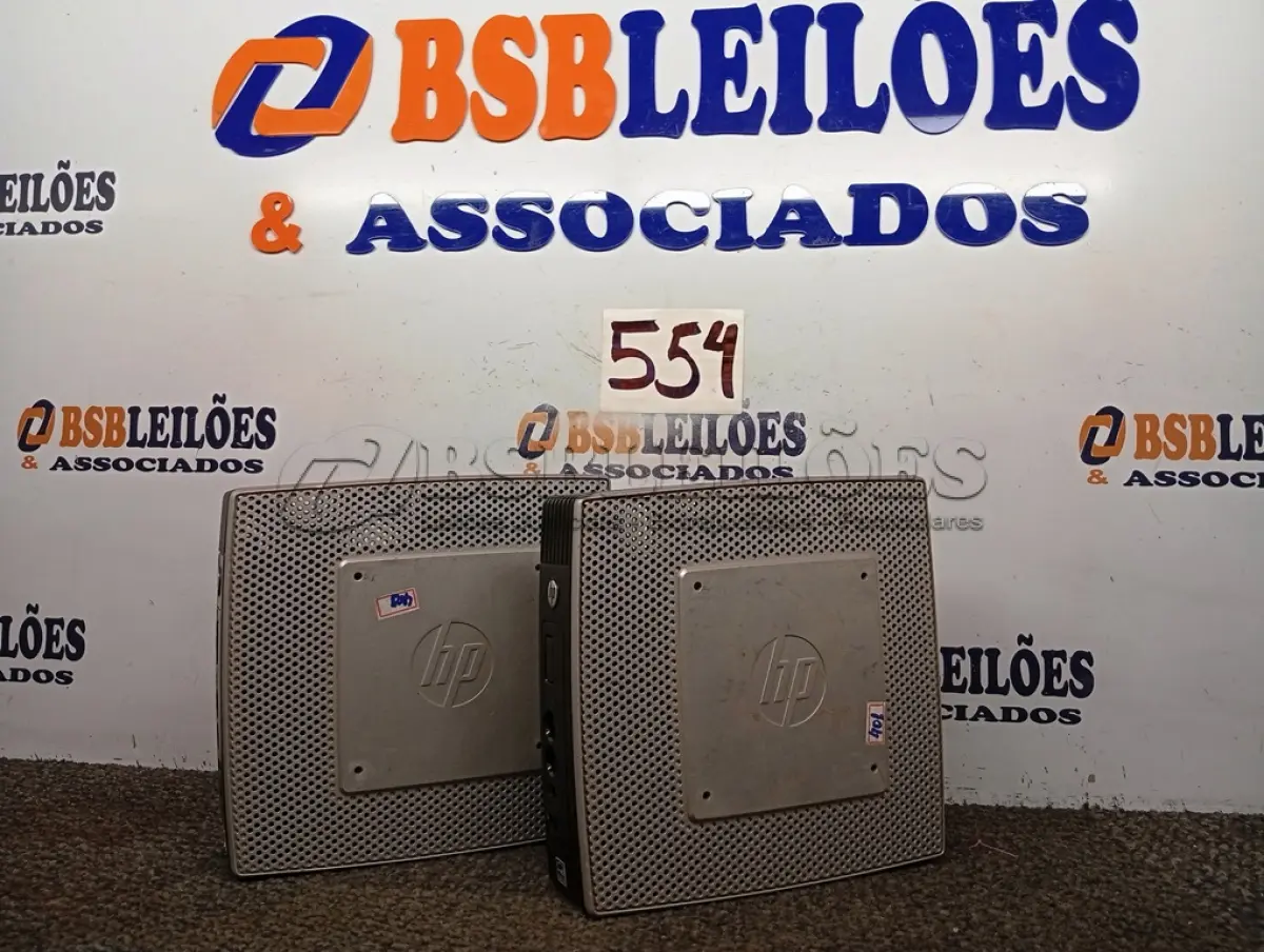 LOTE 554 - 02 MINI CPU MARCA HP. (NO ESTADO) ATENÇÃO! FAZER A VISITAÇÃO ANTES DE ARREMATAR, NÃO SABEMOS SE FUNCIONA. LEILÃO NÃO TEM GARANTIA E NEM DEVOLUÇÃO, SUJEITO A POSSÍVEIS AVARIAS VISÍVEIS/OCULTAS E/OU AUSÊNCIA DE COMPONENTES.