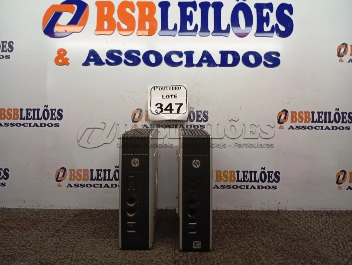 LOTE 347 - 02 MINI CPUS HP. (NO ESTADO) ATENÇÃO! FAZER A VISITAÇÃO ANTES DE ARREMATAR, NÃO SABEMOS SE FUNCIONA. LEILÃO NÃO TEM GARANTIA E NEM DEVOLUÇÃO, SUJEITO A POSSÍVEIS AVARIAS VISÍVEIS/OCULTAS E/OU AUSÊNCIA DE COMPONENTES.
