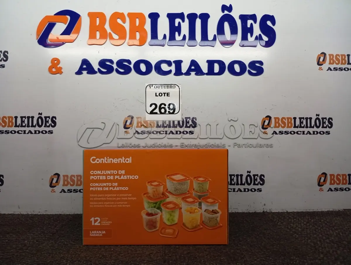 LOTE 269 - 01 CONJUNTO DE POTES DE PLÁSTICO C/ 12 UNIDADES (NOVO). (NO ESTADO) ATENÇÃO! FAZER A VISITAÇÃO ANTES DE ARREMATAR, NÃO SABEMOS SE FUNCIONA. LEILÃO NÃO TEM GARANTIA E NEM DEVOLUÇÃO, SUJEITO A POSSÍVEIS AVARIAS VISÍVEIS/OCULTAS E/OU AUSÊNCIA DE COMPONENTES.