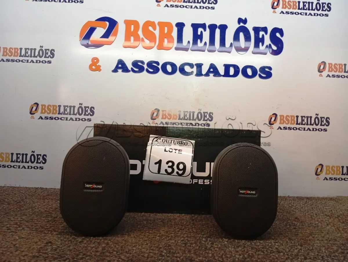 LOTE 139 - 01 ÁUDIO SPEAKER MARCA HOTSOUND MODELO HSB-3WPP(NOVO). (NO ESTADO) ATENÇÃO! FAZER A VISITAÇÃO ANTES DE ARREMATAR, NÃO SABEMOS SE FUNCIONA. LEILÃO NÃO TEM GARANTIA E NEM DEVOLUÇÃO, SUJEITO A POSSÍVEIS AVARIAS VISÍVEIS/OCULTAS E/OU AUSÊNCIA DE COMPONENTES.