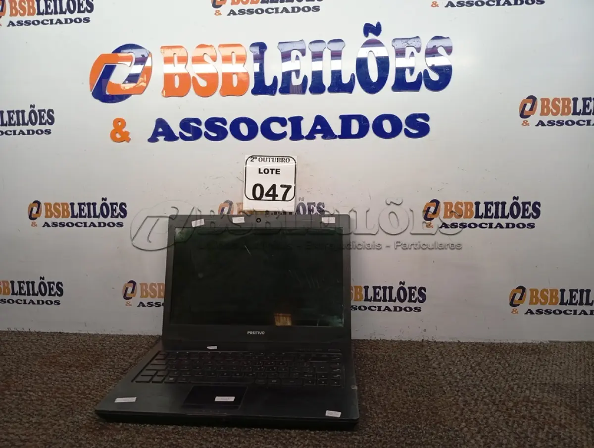 LOTE 047 - 01 NOTEBOOK MARCA POSITIVOS FONTE. (NO ESTADO) ATENÇÃO! FAZER A VISITAÇÃO ANTES DE ARREMATAR, NÃO SABEMOS SE FUNCIONA. LEILÃO NÃO TEM GARANTIA E NEM DEVOLUÇÃO, SUJEITO A POSSÍVEIS AVARIAS VISÍVEIS/OCULTAS E/OU AUSÊNCIA DE COMPONENTES.