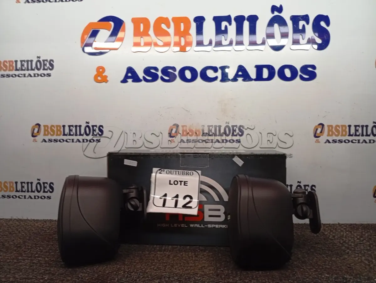 LOTE 112 - 01 AUDIO SPEAKER MARCAS HOTSOUND MODELO HSB-3WPP(NOVO). (NO ESTADO) ATENÇÃO! FAZER A VISITAÇÃO ANTES DE ARREMATAR, NÃO SABEMOS SE FUNCIONA. LEILÃO NÃO TEM GARANTIA E NEM DEVOLUÇÃO, SUJEITO A POSSÍVEIS AVARIAS VISÍVEIS/OCULTAS E/OU AUSÊNCIA DE COMPONENTES.
