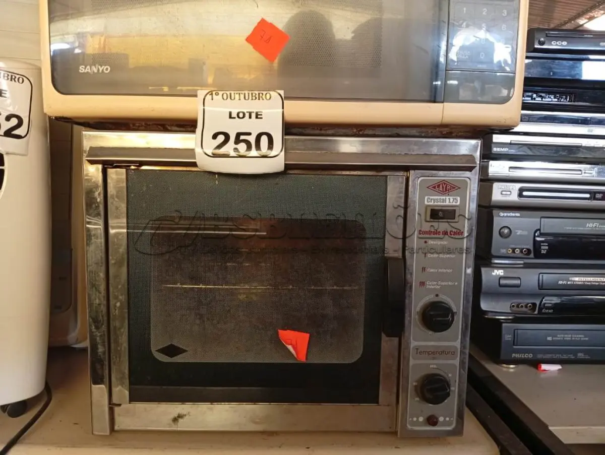 LOTE 250 - 01 MICRO-ONDA COM PRATO E 01 FORNO ELÉTRICO (NO ESTADO) ATENÇÃO! FAZER A VISITAÇÃO ANTES DE ARREMATAR, NÃO SABEMOS SE FUNCIONA. LEILÃO NÃO TEM GARANTIA E NEM DEVOLUÇÃO, SUJEITO A POSSÍVEIS AVARIAS VISÍVEIS/OCULTAS E/OU AUSÊNCIA DE COMPONENTES.