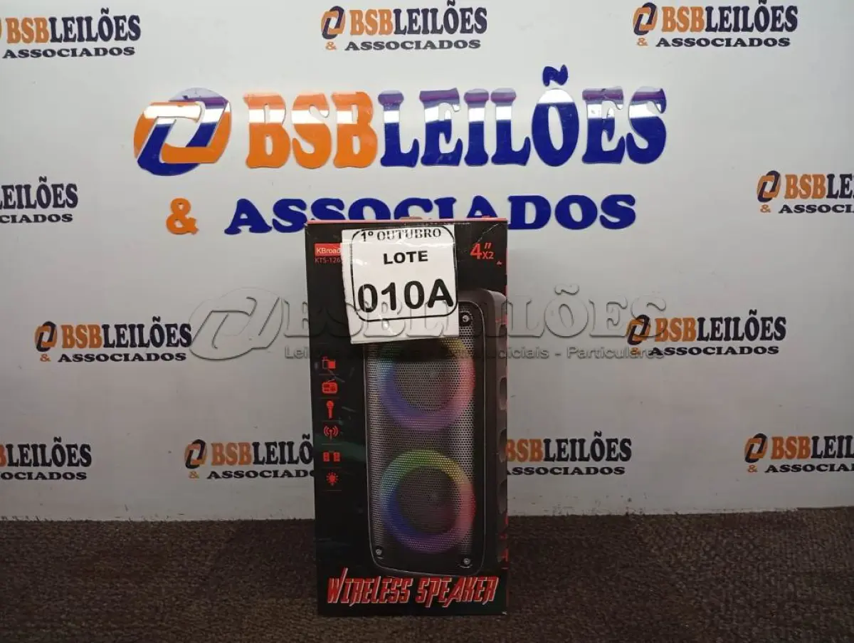 LOTE 010 - 01 SOM BLUETOOTH PORTÁTIL GRASEP MODELO D-8108 (NOVO). (NO ESTADO) ATENÇÃO! FAZER A VISITAÇÃO ANTES DE ARREMATAR, NÃO SABEMOS SE FUNCIONA. LEILÃO NÃO TEM GARANTIA E NEM DEVOLUÇÃO, SUJEITO A POSSÍVEIS AVARIAS VISÍVEIS/OCULTAS E/OU AUSÊNCIA DE COMPONENTES.