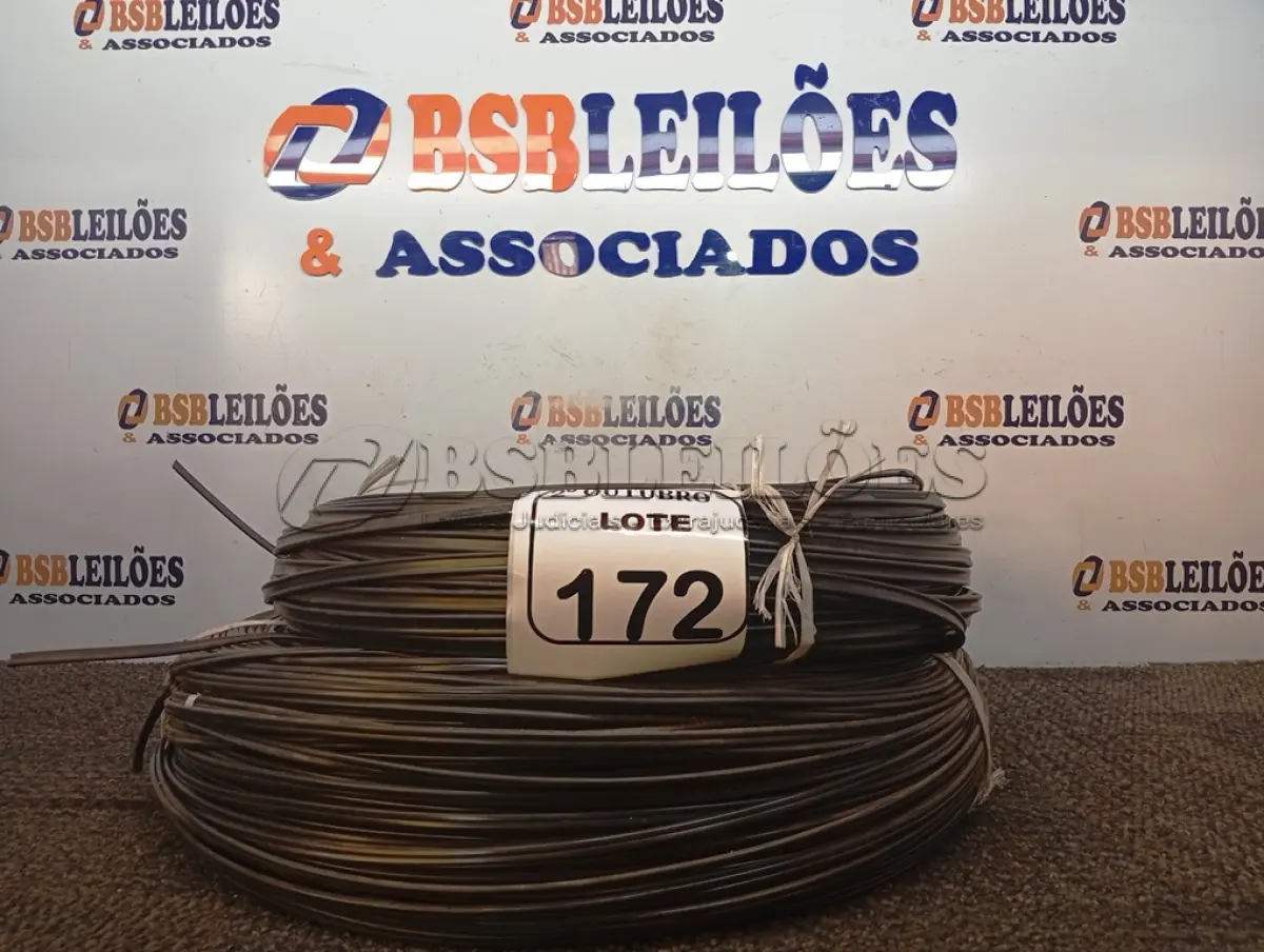 LOTE 172 - 02 ROLOS DE CABOS PARA TVS ANTIGAS. (NO ESTADO) ATENÇÃO! FAZER A VISITAÇÃO ANTES DE ARREMATAR, NÃO SABEMOS SE FUNCIONA. LEILÃO NÃO TEM GARANTIA E NEM DEVOLUÇÃO, SUJEITO A POSSÍVEIS AVARIAS VISÍVEIS/OCULTAS E/OU AUSÊNCIA DE COMPONENTES.