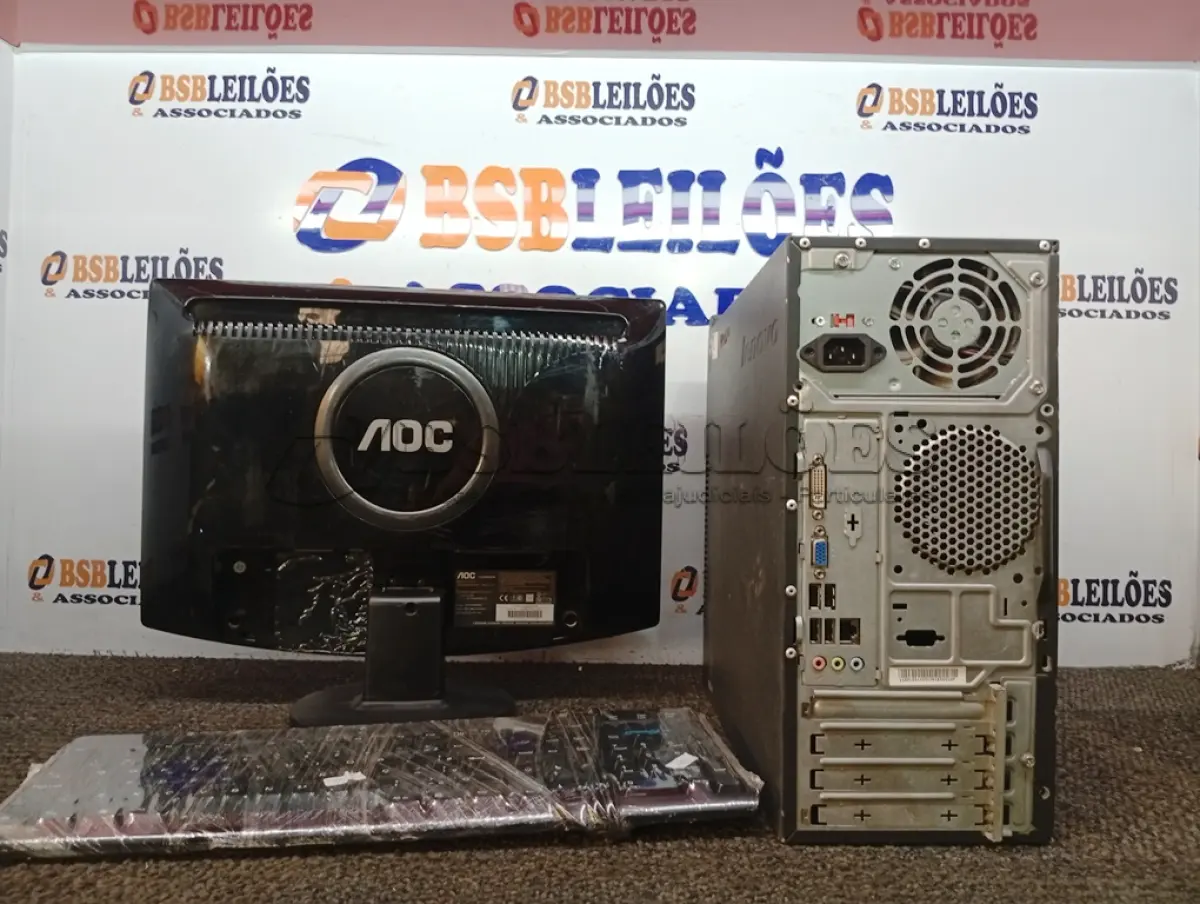 LOTE 187 - 01 CPU COM TECLADO E 01 MONITOR. (NO ESTADO) ATENÇÃO! FAZER A VISITAÇÃO ANTES DE ARREMATAR, NÃO SABEMOS SE FUNCIONA. LEILÃO NÃO TEM GARANTIA E NEM DEVOLUÇÃO, SUJEITO A POSSÍVEIS AVARIAS VISÍVEIS/OCULTAS E/OU AUSÊNCIA DE COMPONENTES.