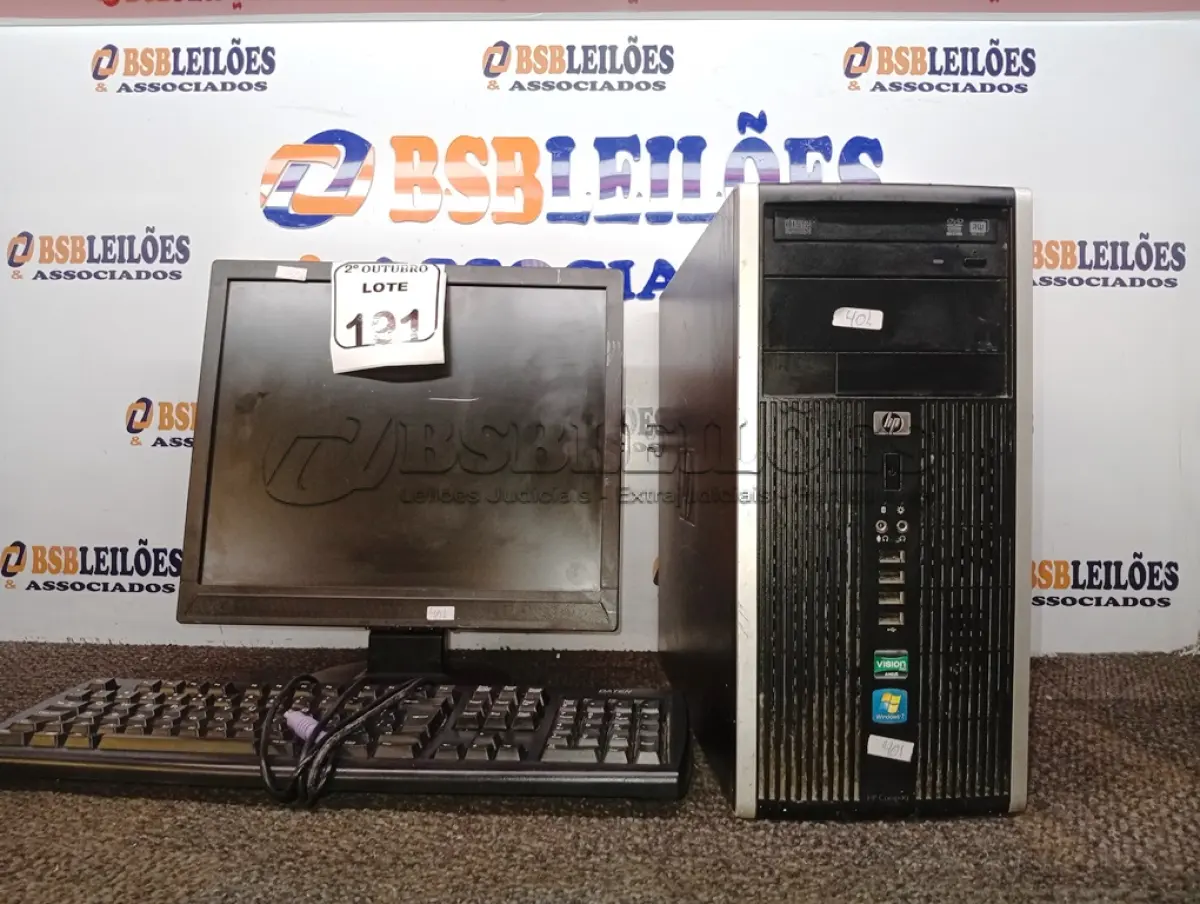 LOTE 191 - 01 CPU COM TECLADO E 01 MONITOR. (NO ESTADO) ATENÇÃO! FAZER A VISITAÇÃO ANTES DE ARREMATAR, NÃO SABEMOS SE FUNCIONA. LEILÃO NÃO TEM GARANTIA E NEM DEVOLUÇÃO, SUJEITO A POSSÍVEIS AVARIAS VISÍVEIS/OCULTAS E/OU AUSÊNCIA DE COMPONENTES.