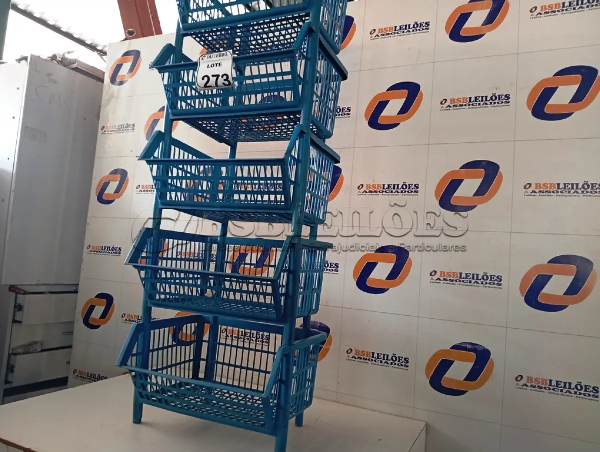 LOTE 273 - 05 CESTAS ORGANIZADORAS. (NO ESTADO) ATENÇÃO! FAZER A VISITAÇÃO ANTES DE ARREMATAR, NÃO SABEMOS SE FUNCIONA. LEILÃO NÃO TEM GARANTIA E NEM DEVOLUÇÃO, SUJEITO A POSSÍVEIS AVARIAS VISÍVEIS/OCULTAS E/OU AUSÊNCIA DE COMPONENTES.