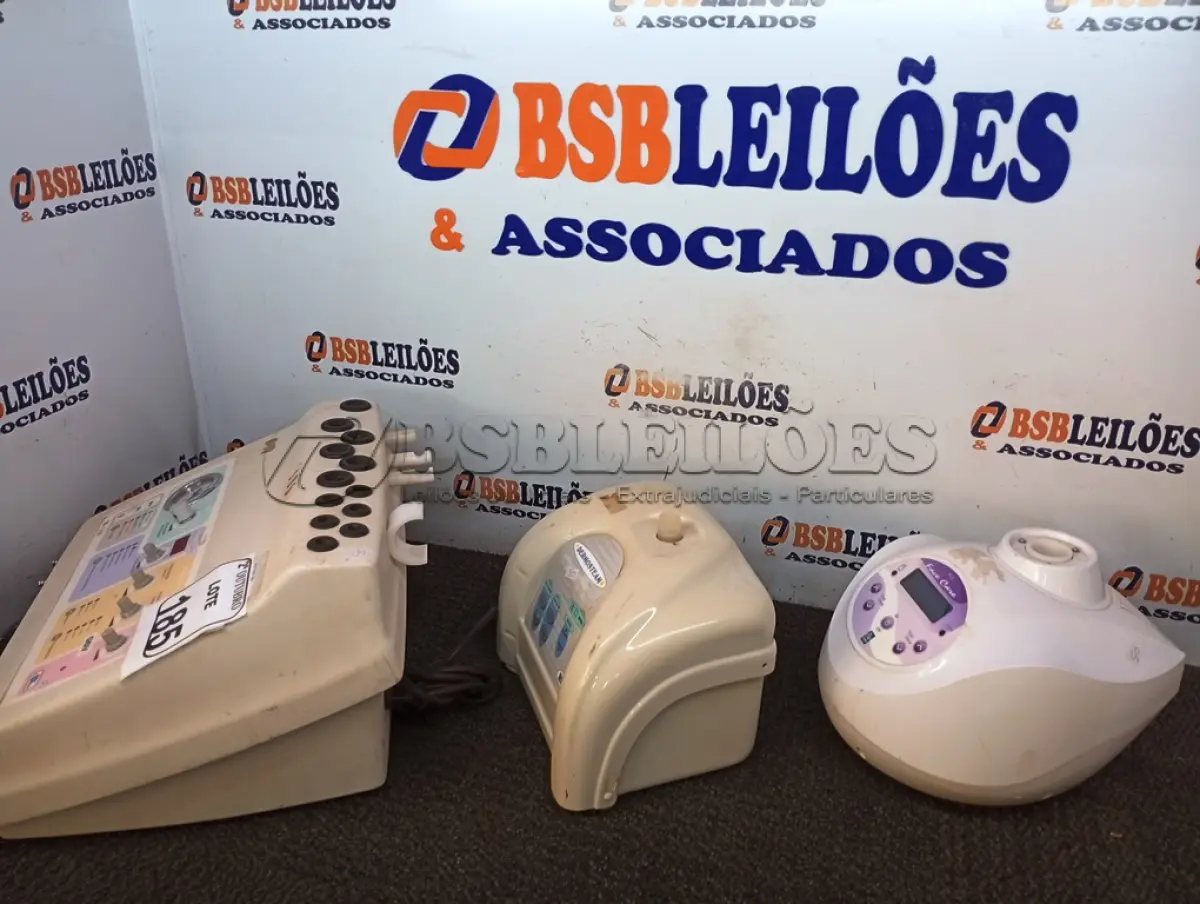 LOTE 185 - 01 APARELHO PARA ESTÉTICA CK MODELO G5V, 01 DERMOSTEAM IBRAMED E 01 VAPOR DE OZONIO. (NO ESTADO) ATENÇÃO! FAZER A VISITAÇÃO ANTES DE ARREMATAR, NÃO SABEMOS SE FUNCIONA. LEILÃO NÃO TEM GARANTIA E NEM DEVOLUÇÃO, SUJEITO A POSSÍVEIS AVARIAS VISÍVEIS/OCULTAS E/OU AUSÊNCIA DE COMPONENTES.
