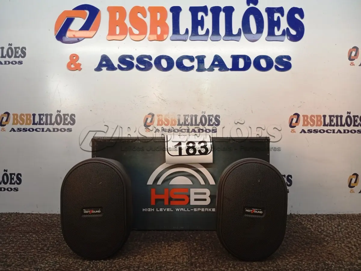 LOTE 183 - 01 AUDIO SPEAKER MARCA HOTSOUND MODELO HSB-3WPP(NOVO). (NO ESTADO) ATENÇÃO! FAZER A VISITAÇÃO ANTES DE ARREMATAR, NÃO SABEMOS SE FUNCIONA. LEILÃO NÃO TEM GARANTIA E NEM DEVOLUÇÃO, SUJEITO A POSSÍVEIS AVARIAS VISÍVEIS/OCULTAS E/OU AUSÊNCIA DE COMPONENTES.
