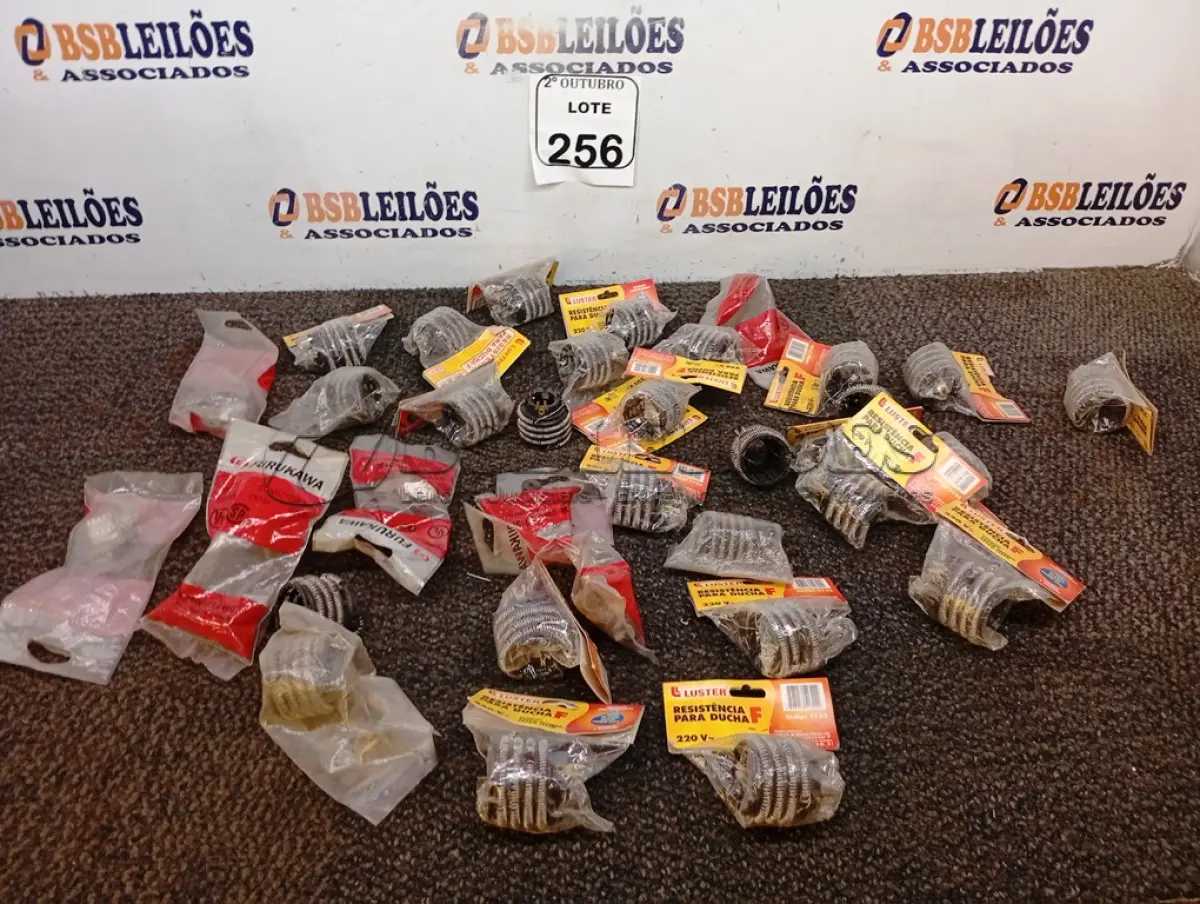 LOTE 256 - 01 LOTE COM DIVERSAS RESISTÊNCIAS. (NO ESTADO) ATENÇÃO! FAZER A VISITAÇÃO ANTES DE ARREMATAR, NÃO SABEMOS SE FUNCIONA. LEILÃO NÃO TEM GARANTIA E NEM DEVOLUÇÃO, SUJEITO A POSSÍVEIS AVARIAS VISÍVEIS/OCULTAS E/OU AUSÊNCIA DE COMPONENTES.