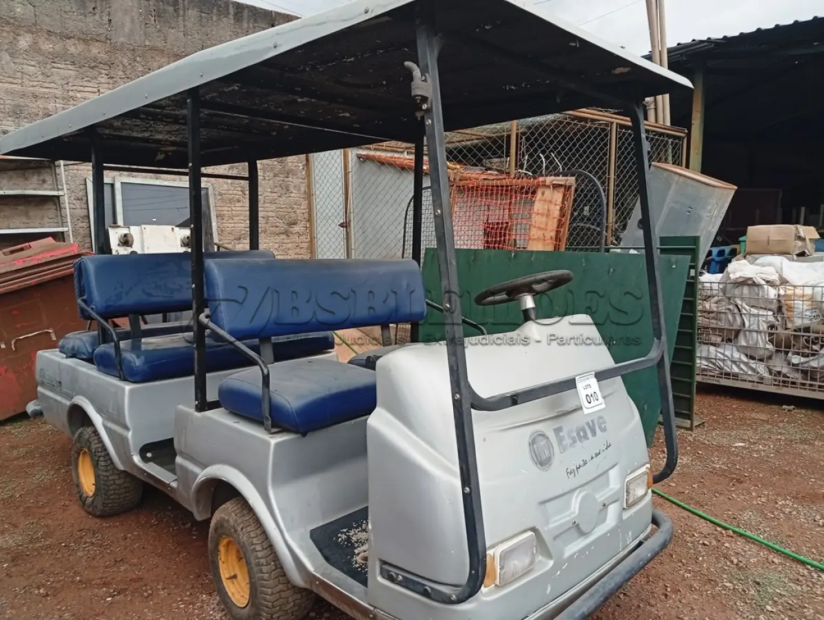 LOTE 010 - 01 CARRINHO DE GOLFE ELÉTRICO C/04 BATERIAS. (NO ESTADO)