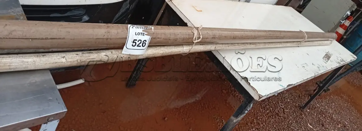 LOTE 526 - 03 CANOS DE MEDIDAS DIVERSAS. (NO ESTADO) ATENÇÃO! FAZER A VISITAÇÃO ANTES DE ARREMATAR, NÃO SABEMOS SE FUNCIONA. LEILÃO NÃO TEM GARANTIA E NEM DEVOLUÇÃO, SUJEITO A POSSÍVEIS AVARIAS VISÍVEIS/OCULTAS E/OU AUSÊNCIA DE COMPONENTES.