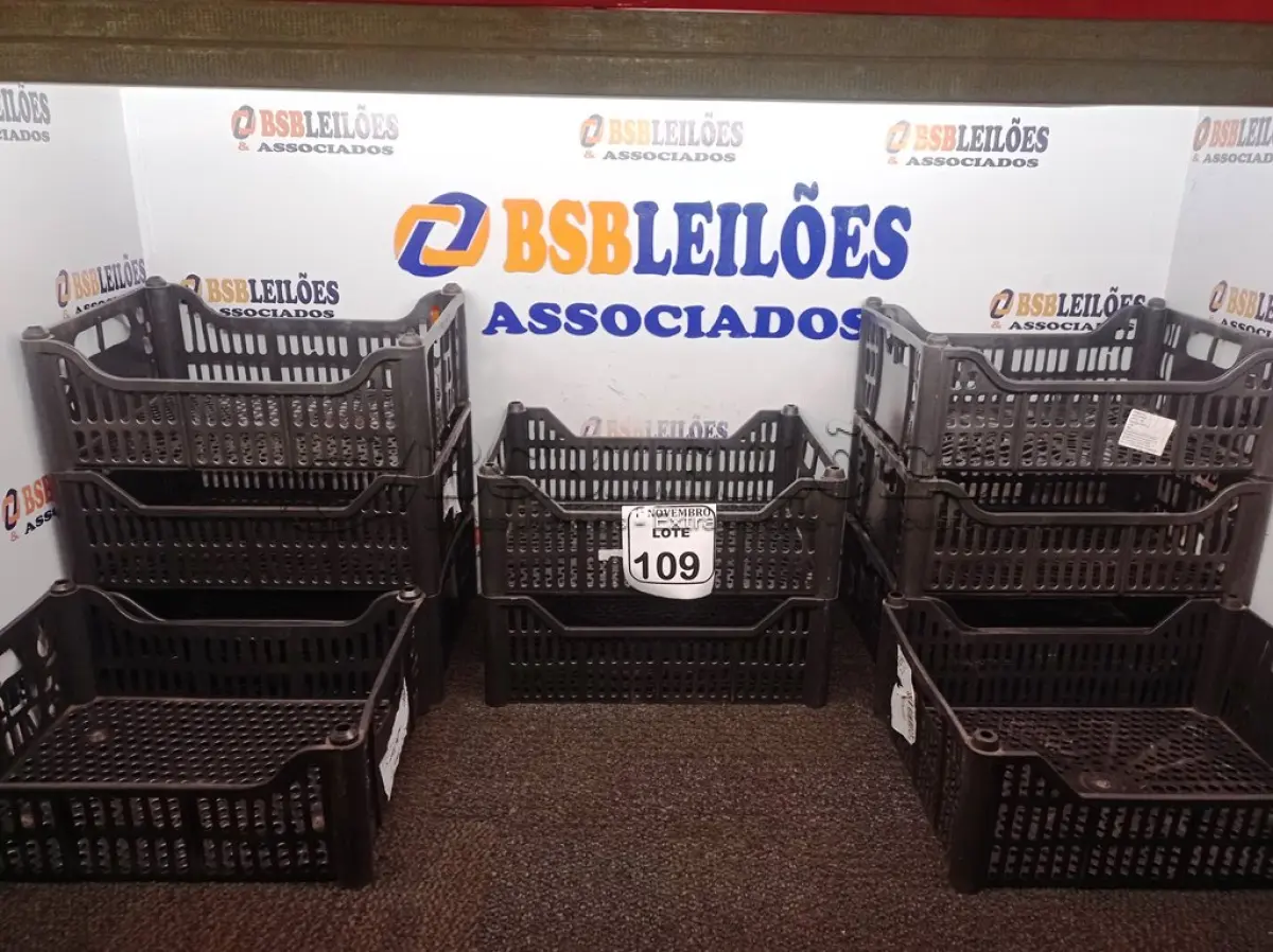 LOTE 109 - 10 CESTAS ORGANIZADORAS NA COR PRETA. (NO ESTADO) ATENÇÃO! FAZER A VISITAÇÃO ANTES DE ARREMATAR, NÃO SABEMOS SE FUNCIONA. LEILÃO NÃO TEM GARANTIA E NEM DEVOLUÇÃO, SUJEITO A POSSÍVEIS AVARIAS VISÍVEIS/OCULTAS E/OU AUSÊNCIA DE COMPONENTES.