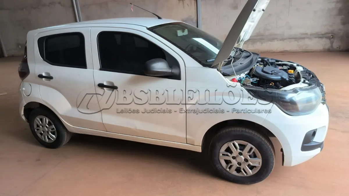 LOTE 001 - 01 FIAT/MOBI EASY, COR BRANCA , ALCOOL/GASOLINA , ANO 2019 (NO ESTADO)  (TODOS DOCUMENTOS 2024 PAGOS)